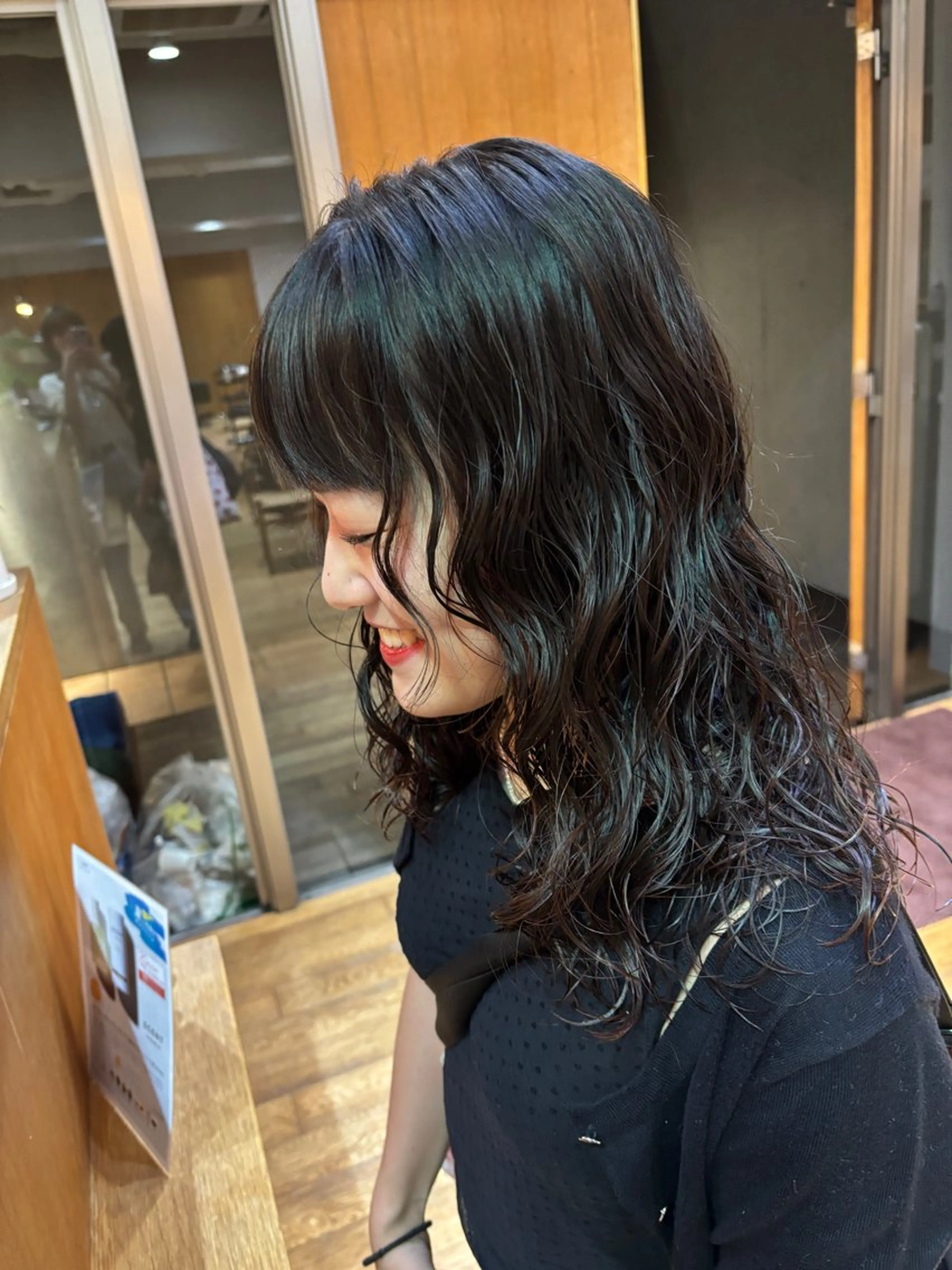 ミディアム パーマ パーマ 韓国風ヘア/パーマ ♡あゆのヘアスタイル