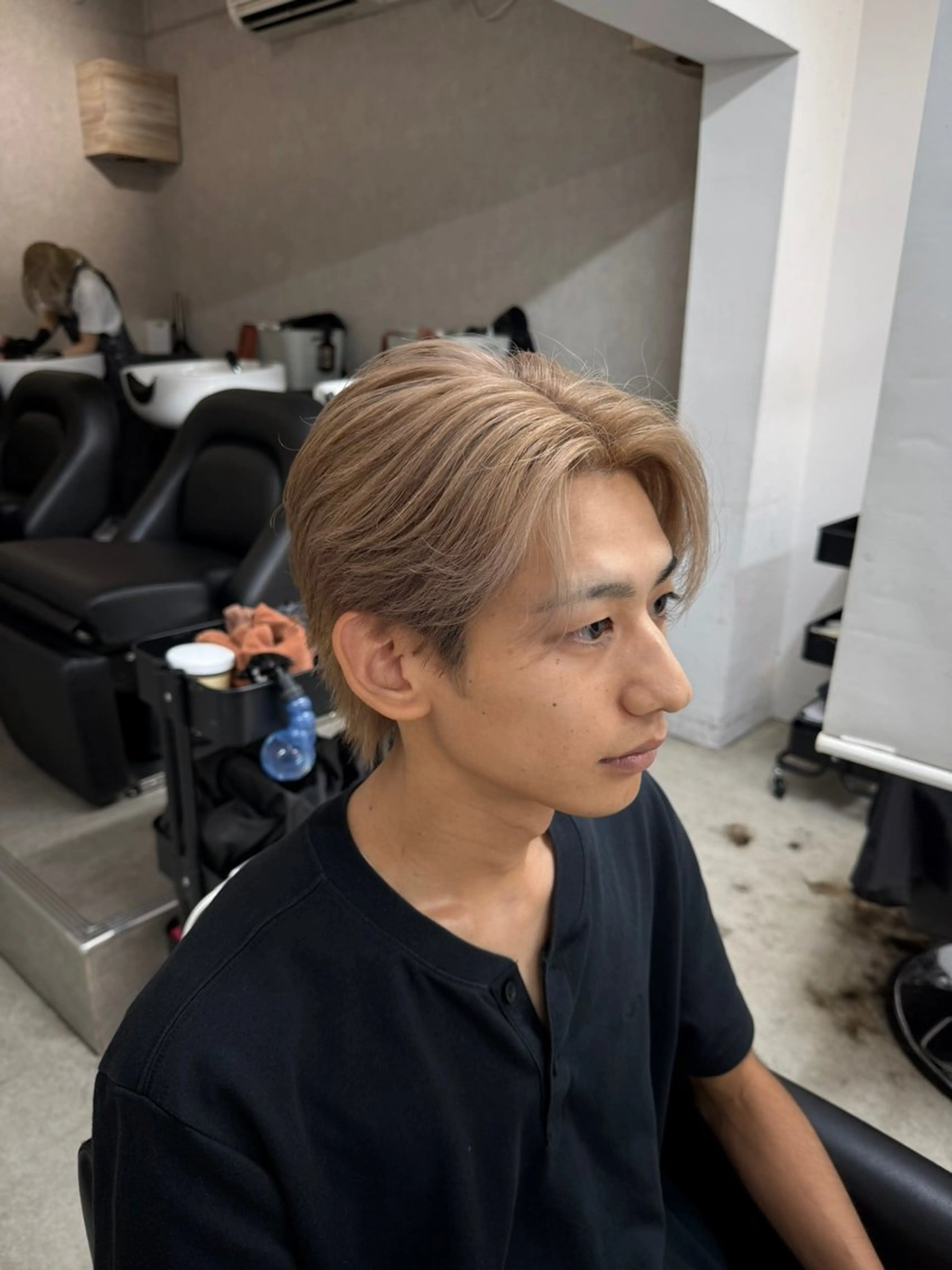 ショート カラー メンズ メンズブリーチ ブリーチ 透明感カラー ダブルカラー ヘアカラー sunc所属・ハイトーン/ブリーチ /ダブルカラーのヘアスタイル