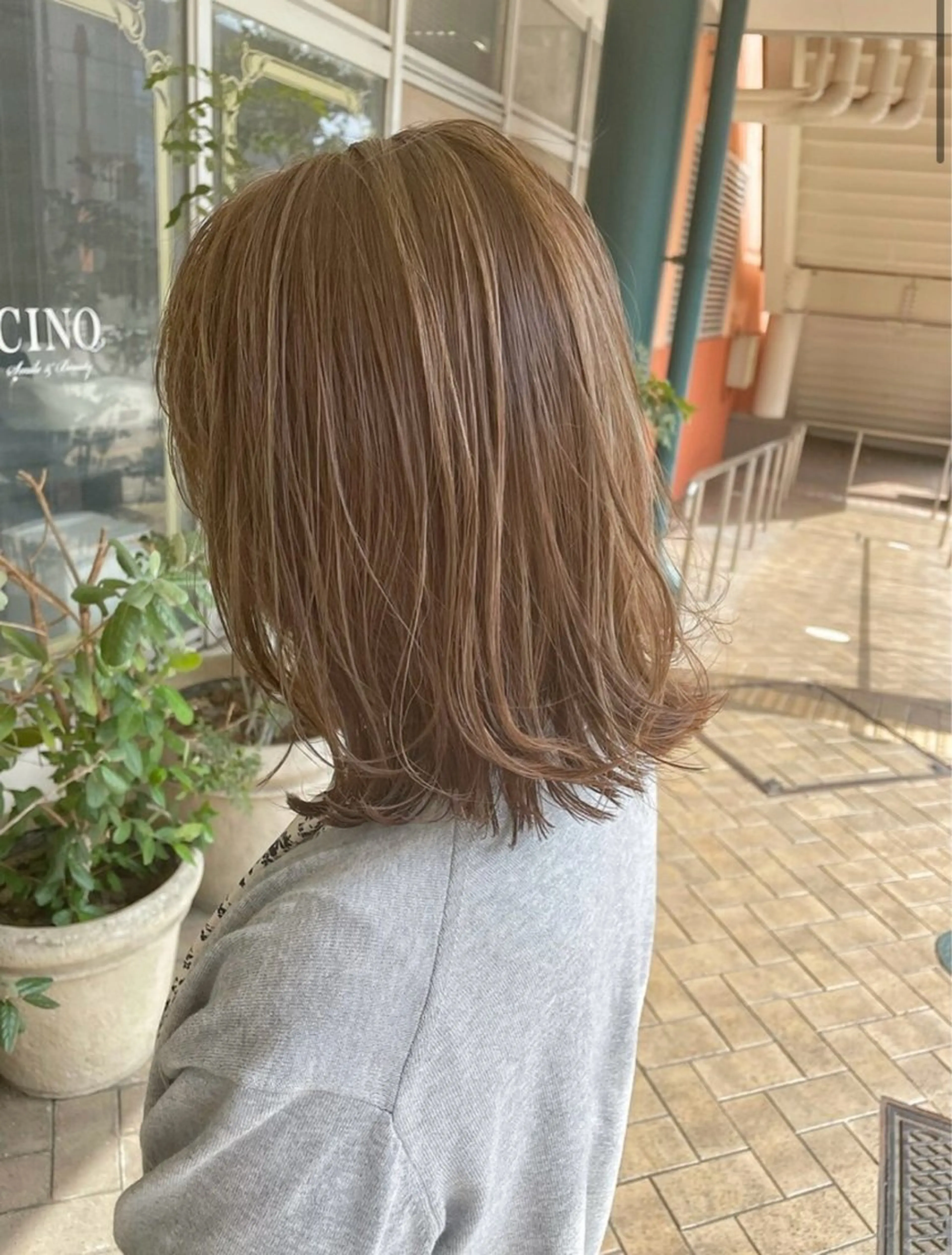 ミディアム カラー CINQドリームプラザ店所属・艶感/透明感カラー Jinのヘアスタイル