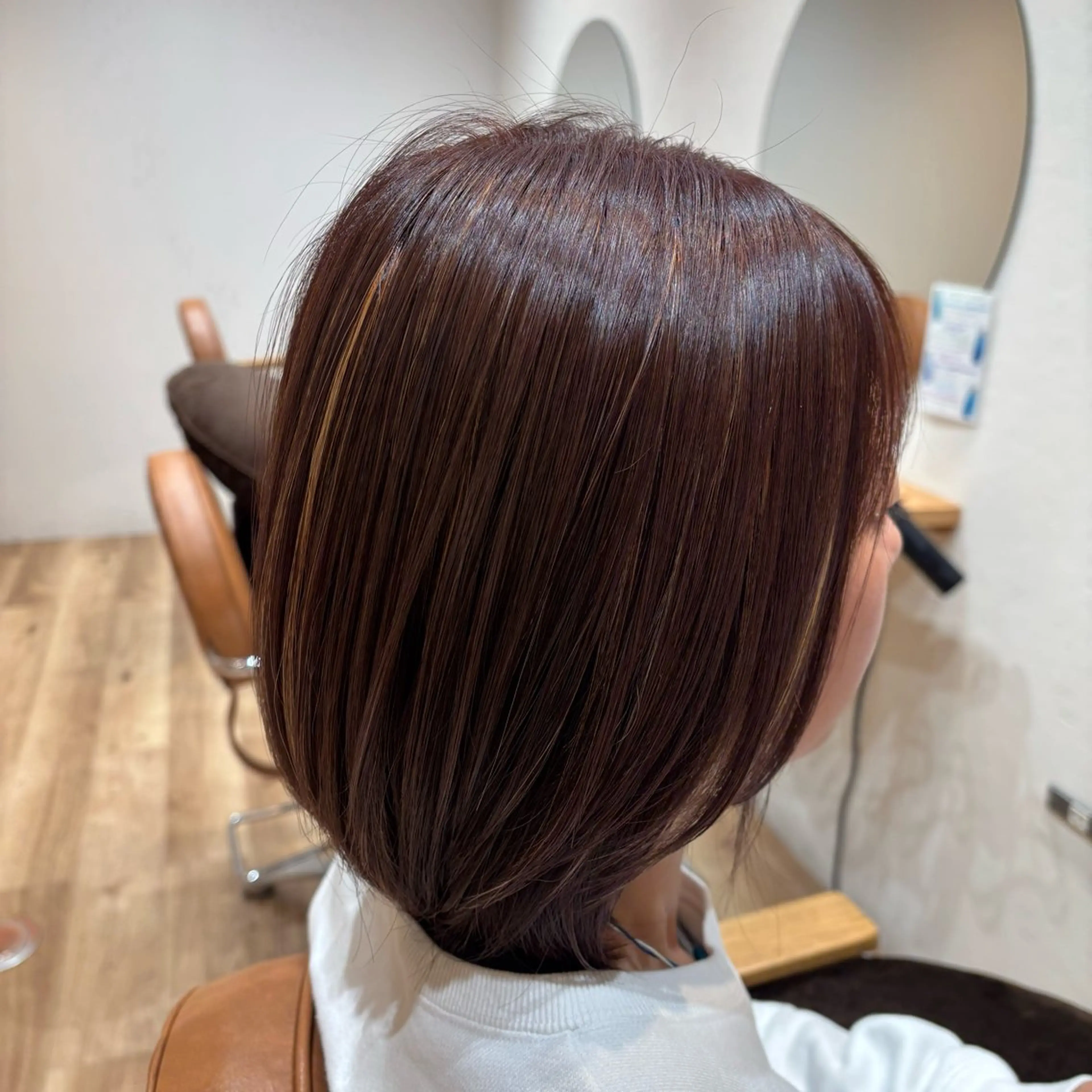 カラー ブラウンカラー ハイライトカラー ピンクカラー ヘアカラー 小西 七菜子のヘアスタイル