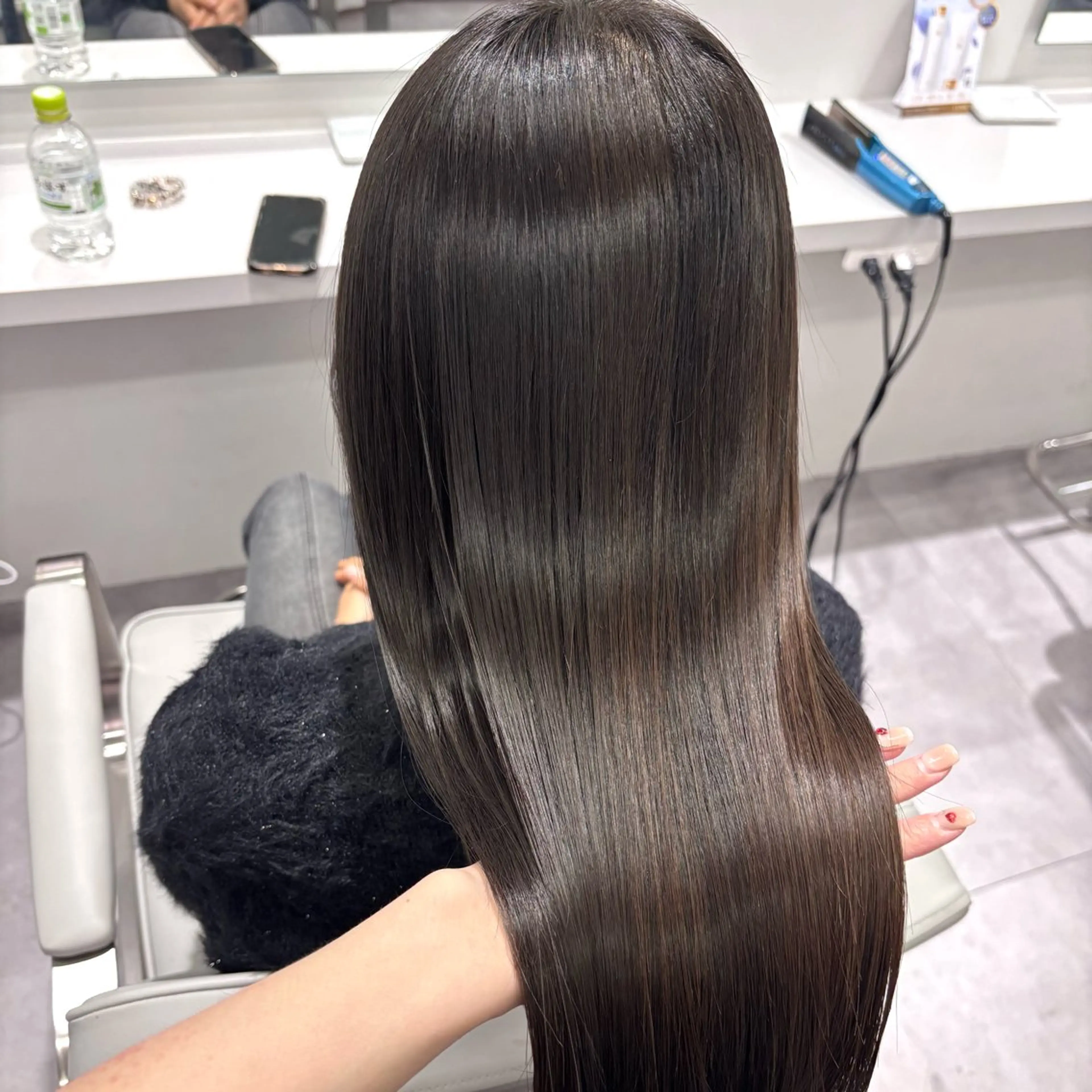 ロング カット 縮毛矯正 トリートメント hina /髪質改善/カラーのヘアスタイル