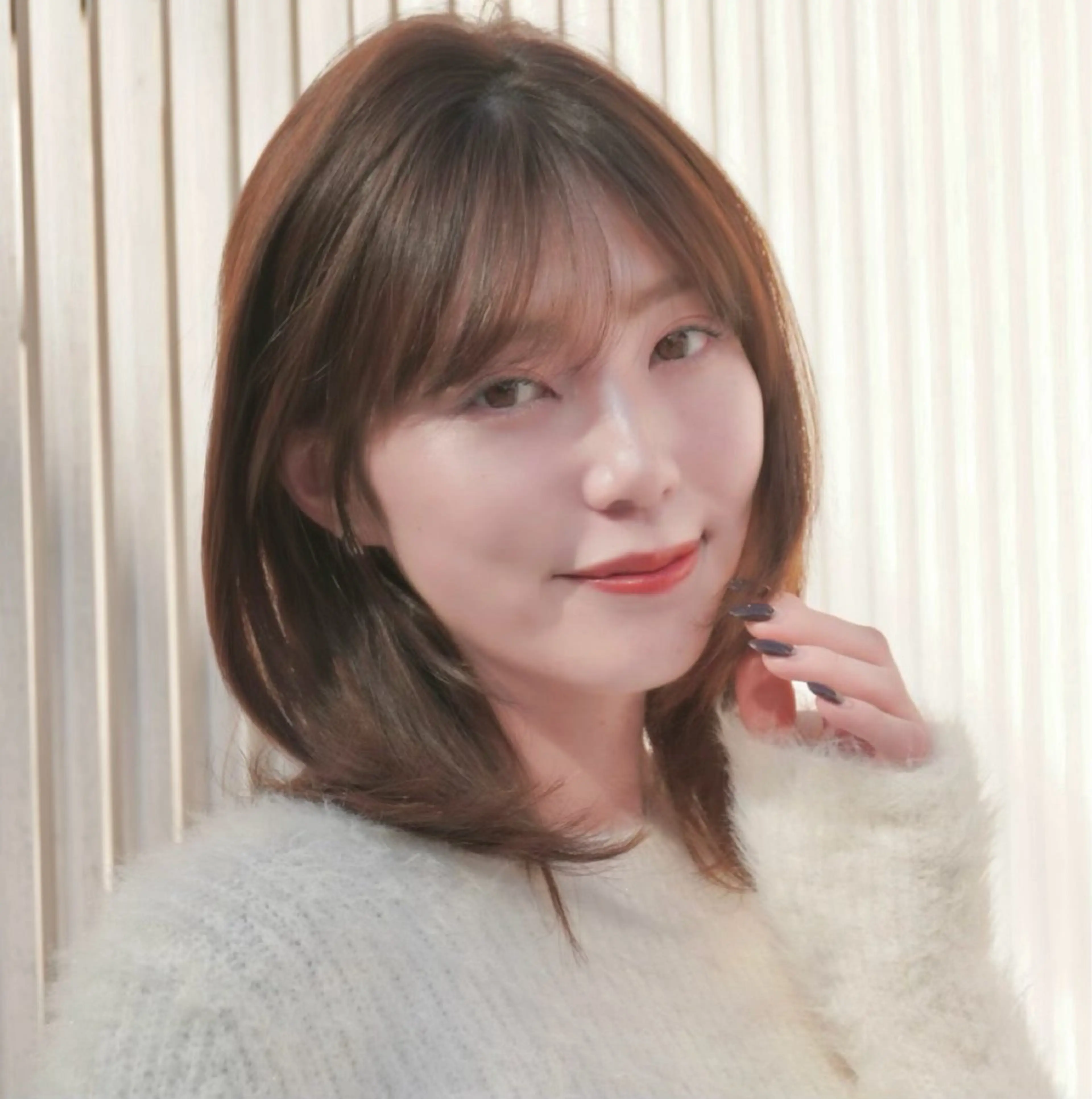 ミディアム 韓国風ヘア レイヤーカット カット ヘアカラー トリートメント ボブ/縮毛矯正/ レイヤー/塚田のヘアスタイル