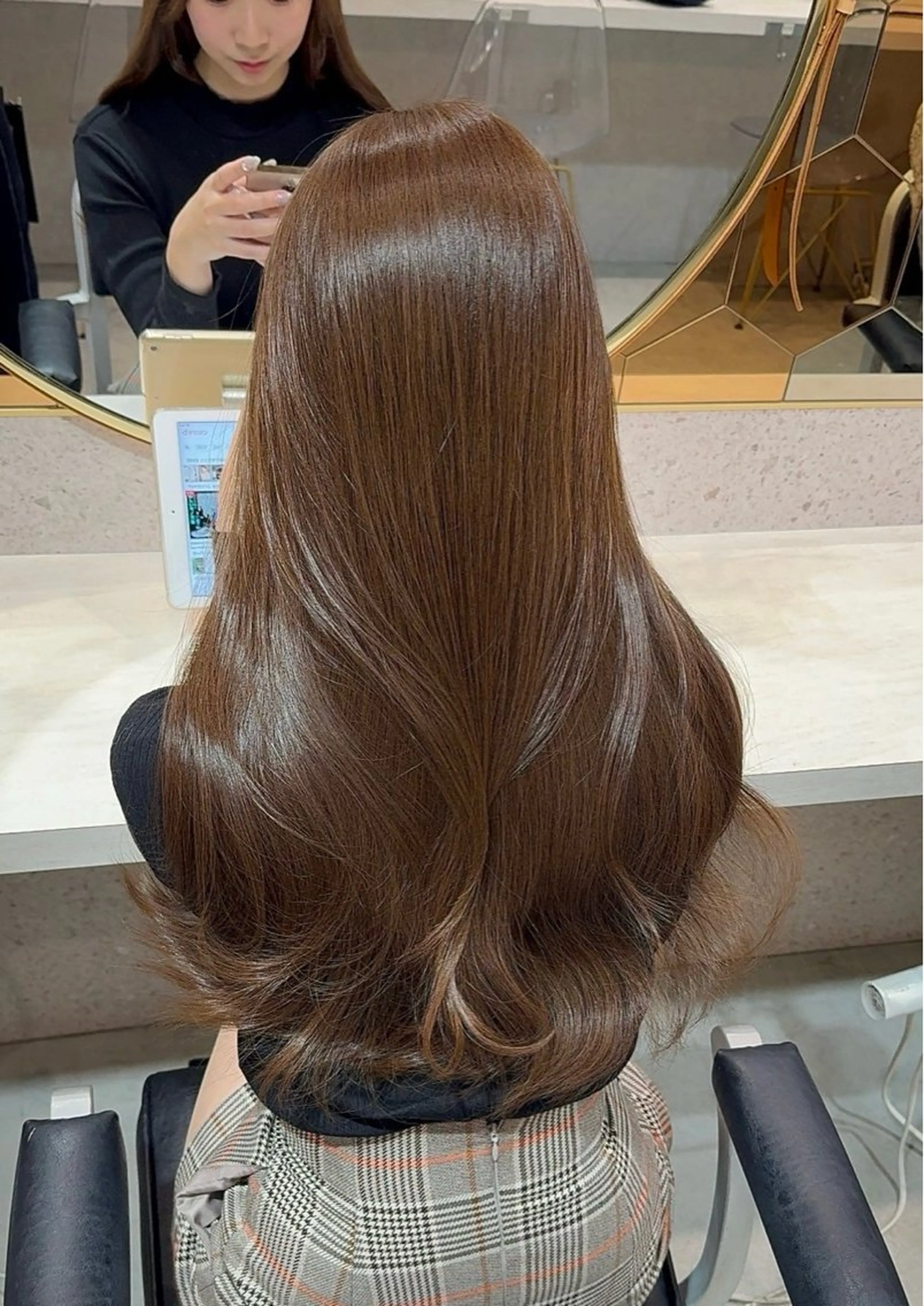 ロング トリートメント 韓国トレンド💓 阿部あんじゅのヘアスタイル