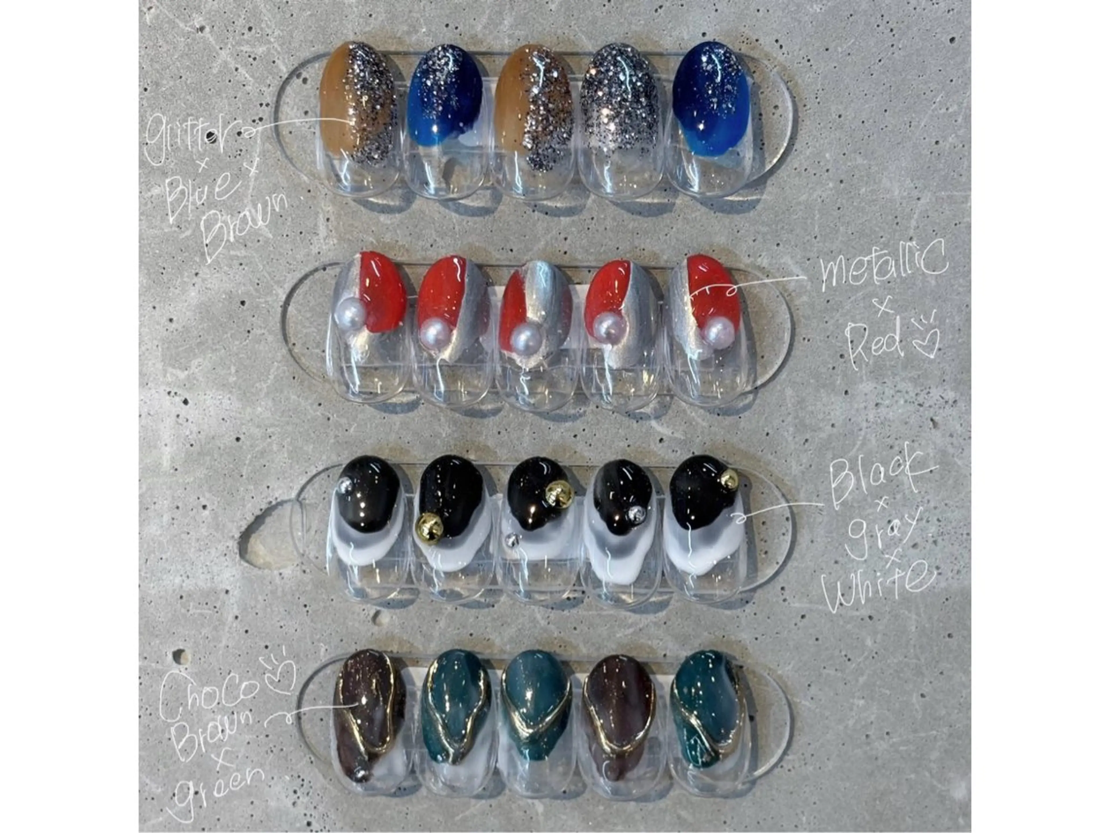 オフ込み💅ハンド選べる塗りかけデザイン🎨の写真