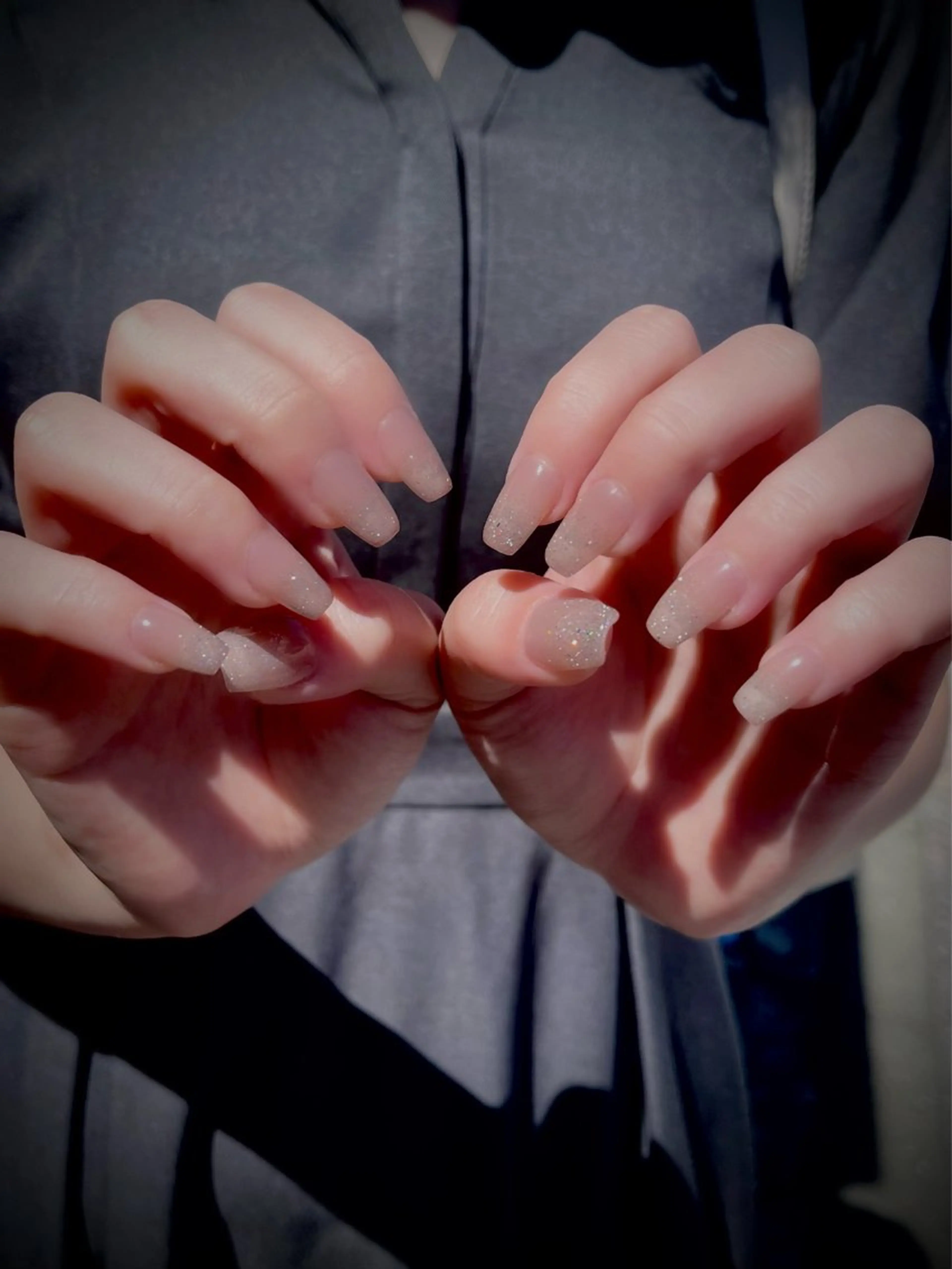 ネイル キラキラネイル マグネットネイル ワンカラーネイル スカルプネイル ワンホンネイル nine.🦋 YUKOのネイルデザイン