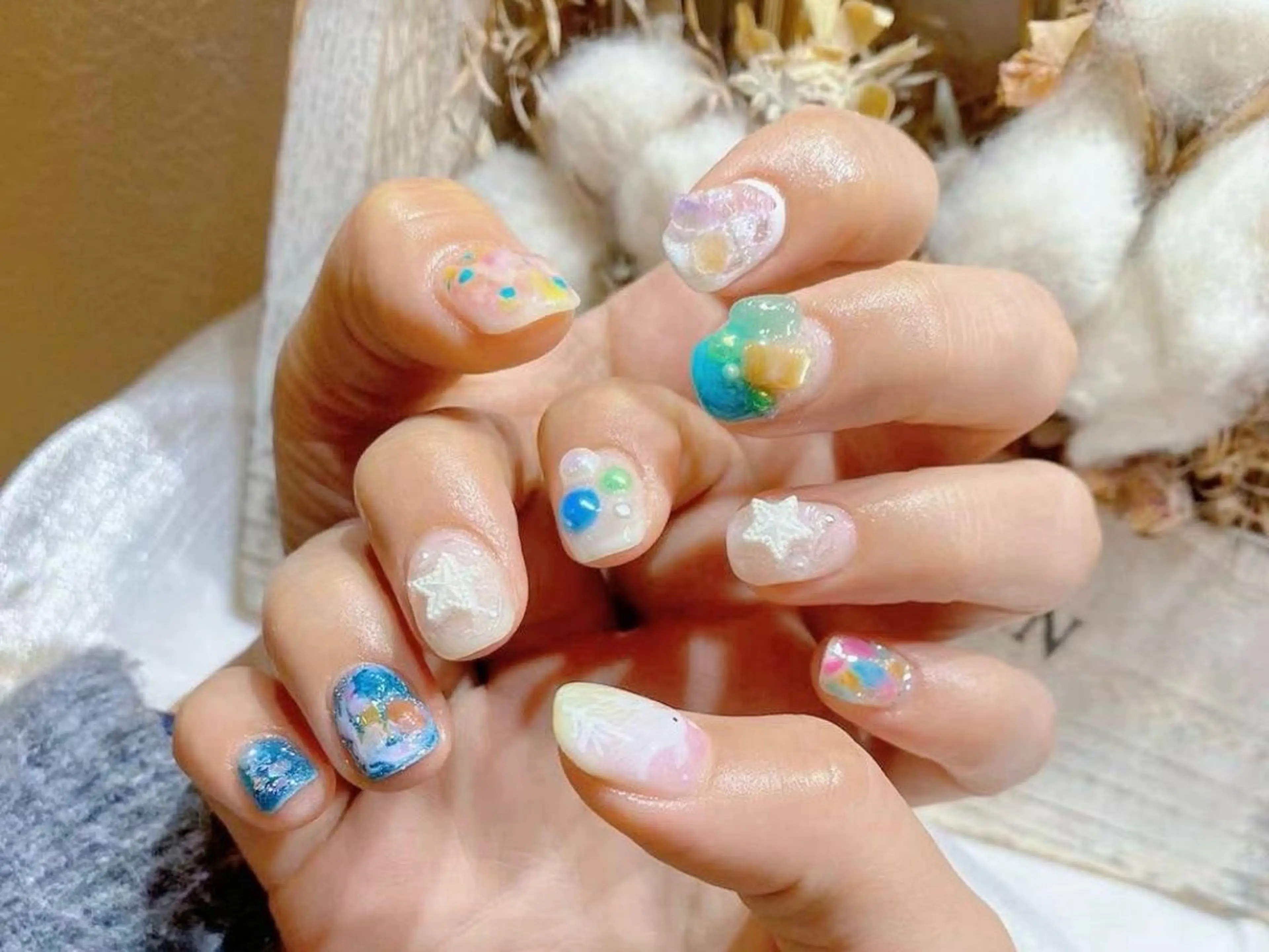 ネイル アートネイル フラワーネイル フットネイル ジェルネイル マグネットネイル Babarla Nailのネイルデザイン