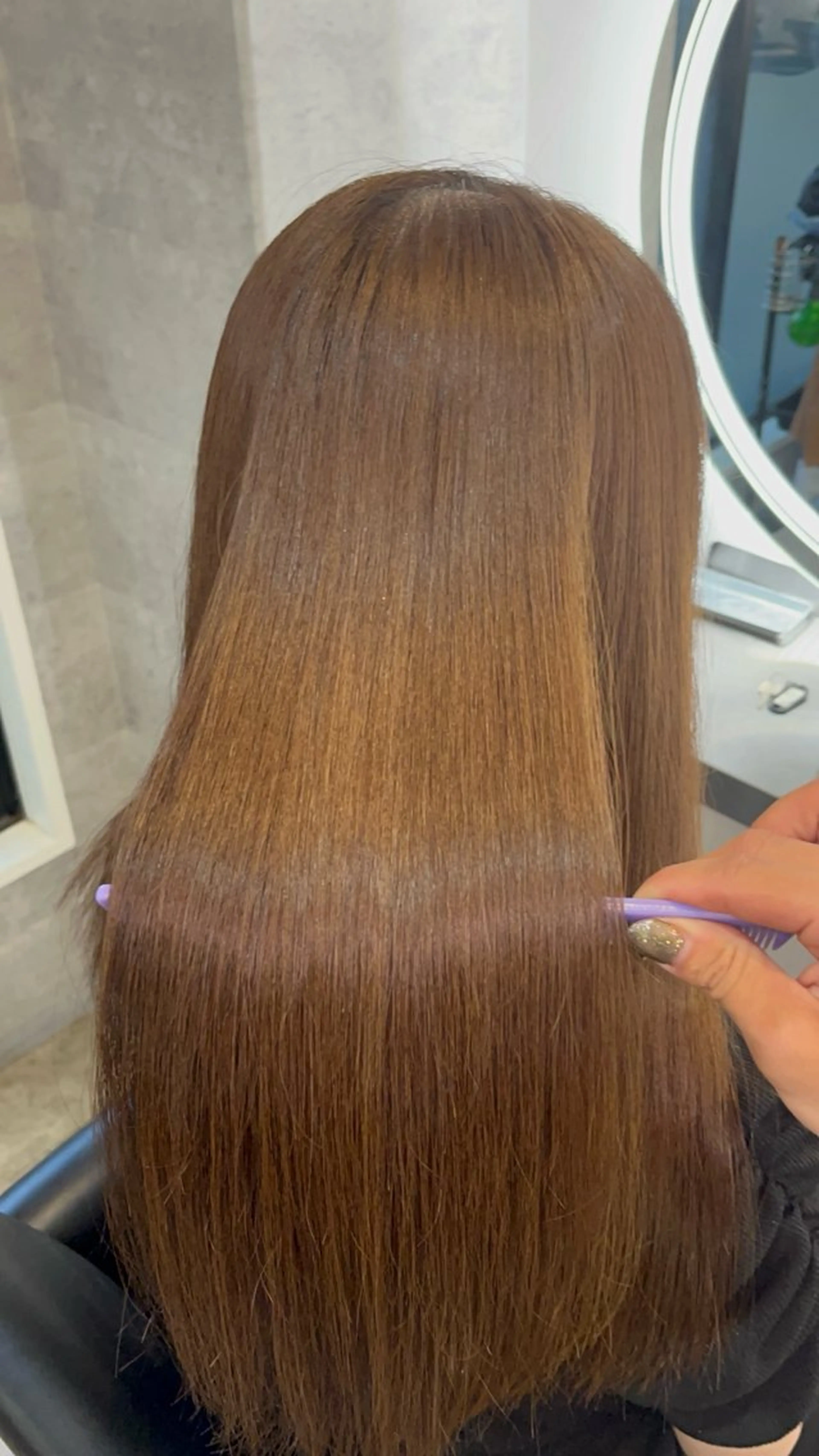 セミロング カラー トリートメント カット ヘアカラー トリートメント 💎夏葵 ハイライト /デザイン特化のヘアスタイル