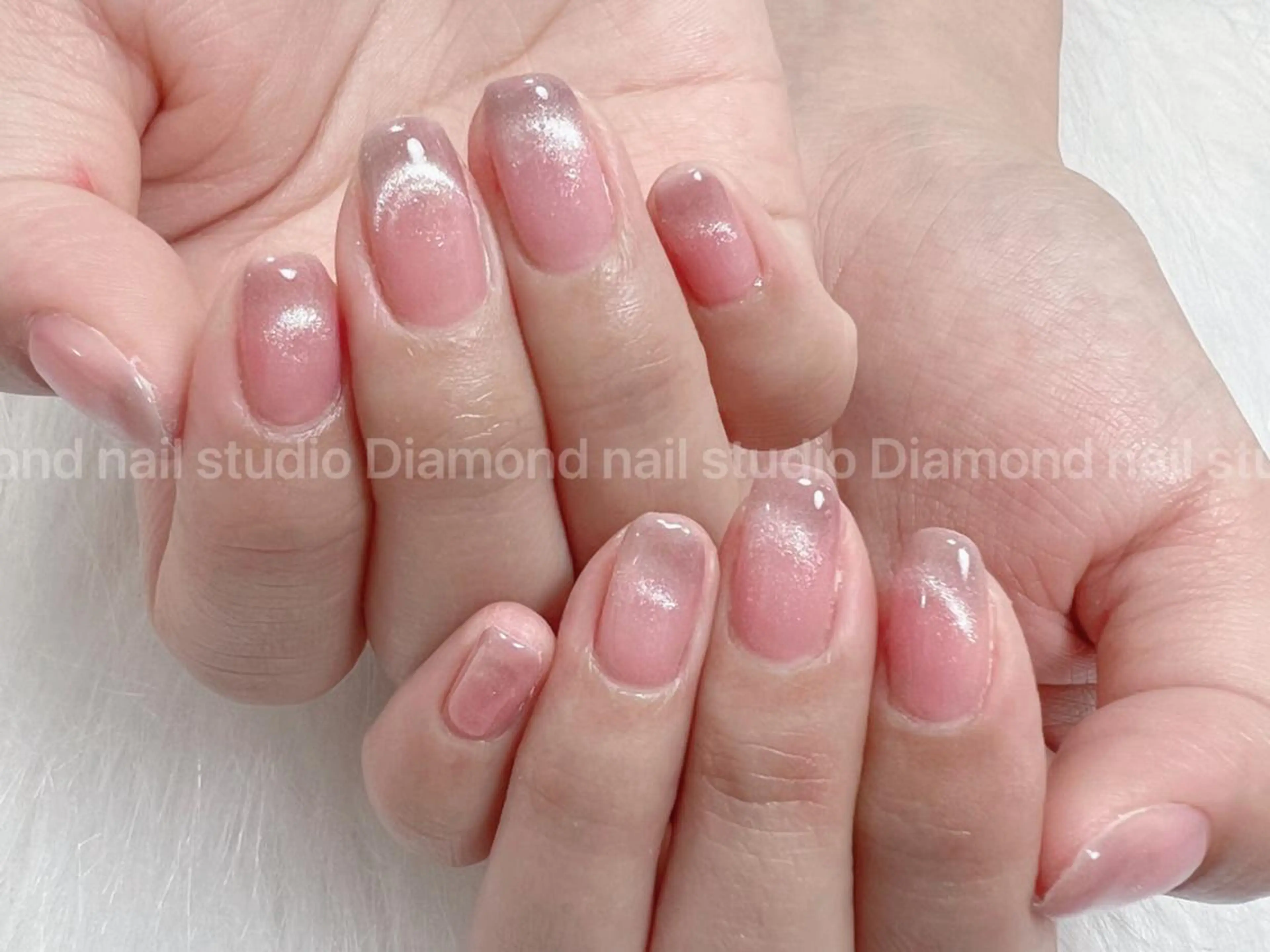 ネイル フレンチネイル マグネットネイル マグネットフレンチ Diamond NAIL✨のネイルデザイン