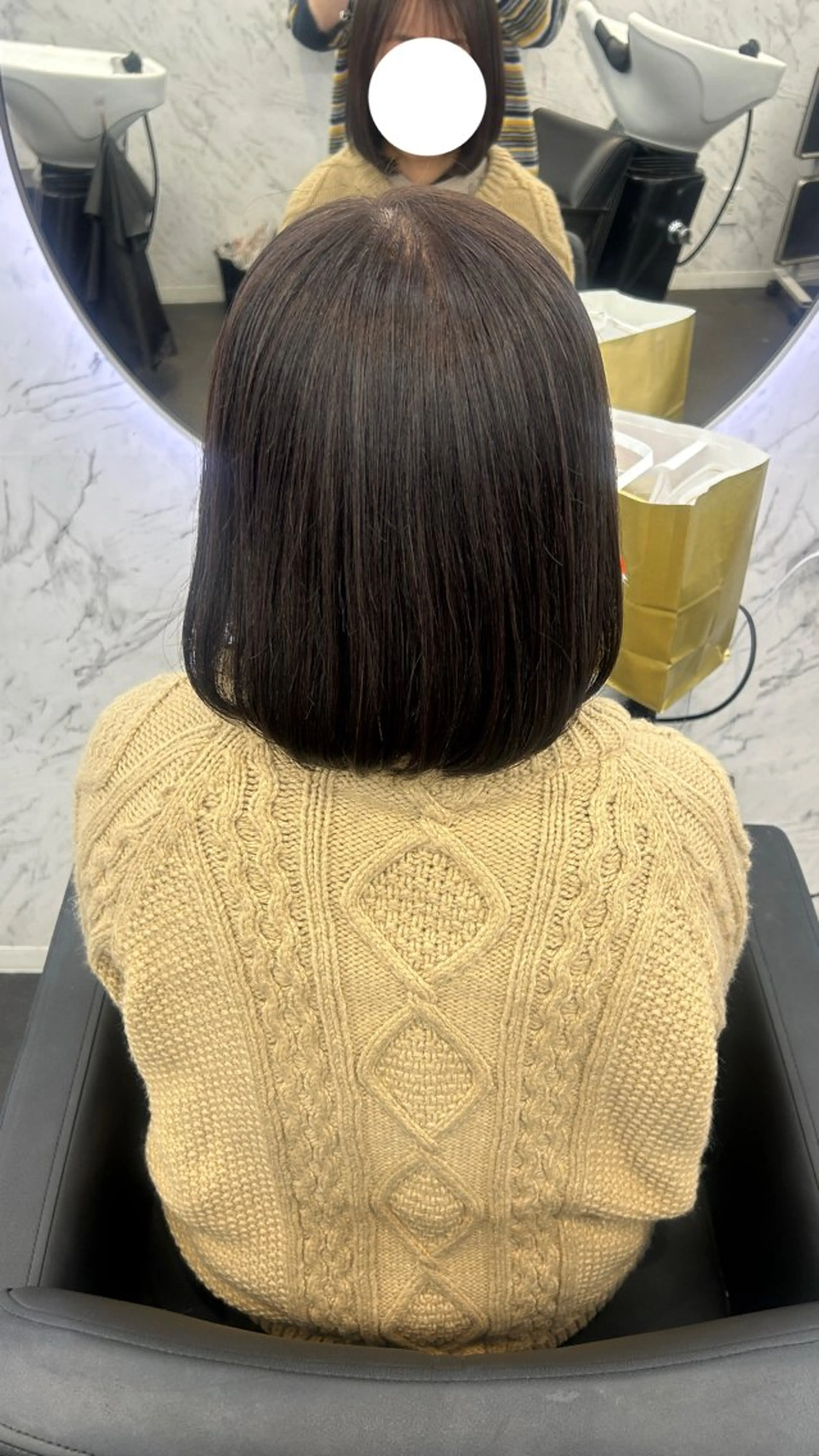 ミディアム カラー ベージュカラー ヘアカラー トリートメント 韓国艶カラー 🇰🇷💎MIUのヘアスタイル