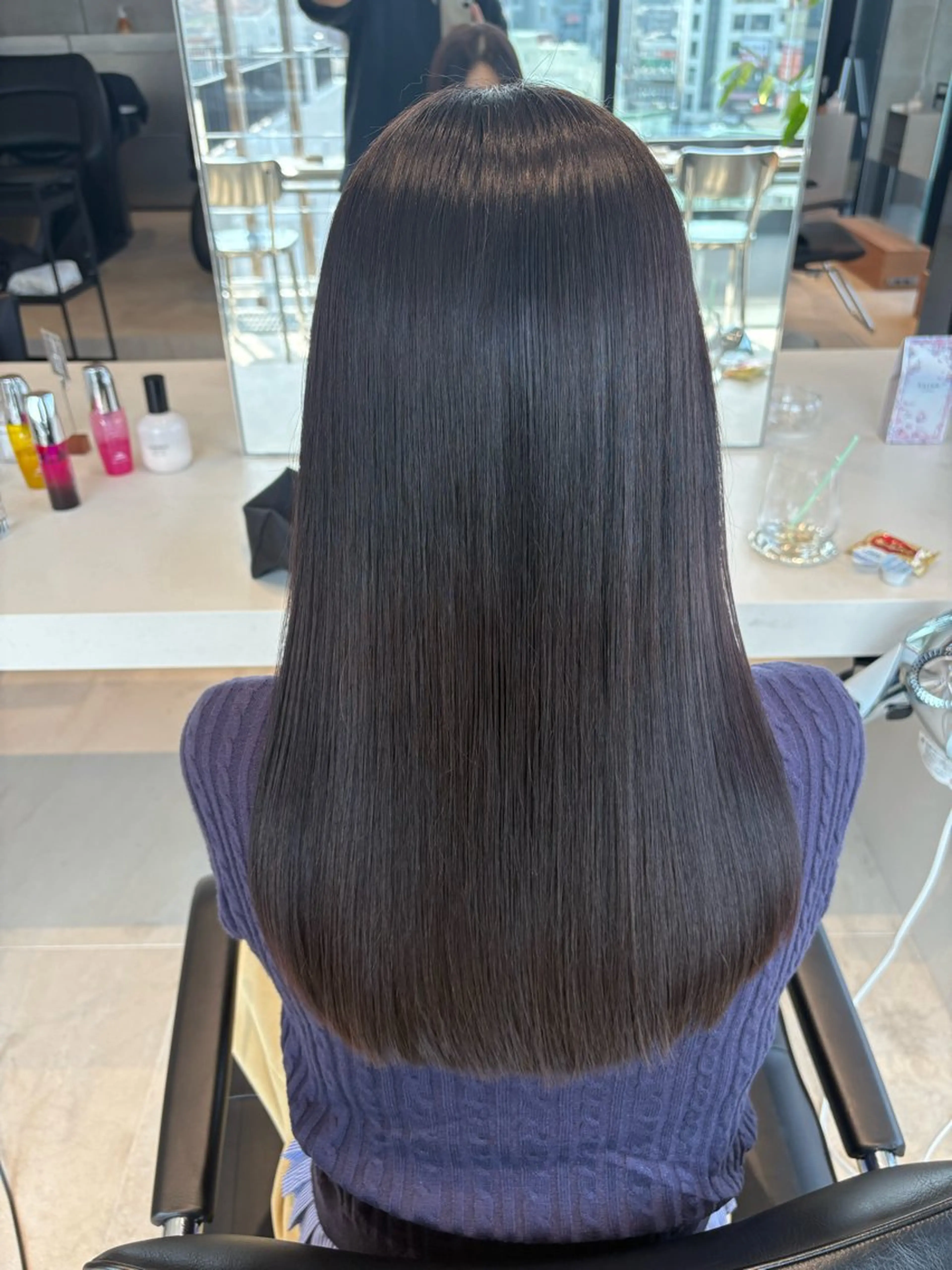 ロング カット 縮毛矯正 トリートメント 縮毛矯正/髪質改善/ HARUのヘアスタイル