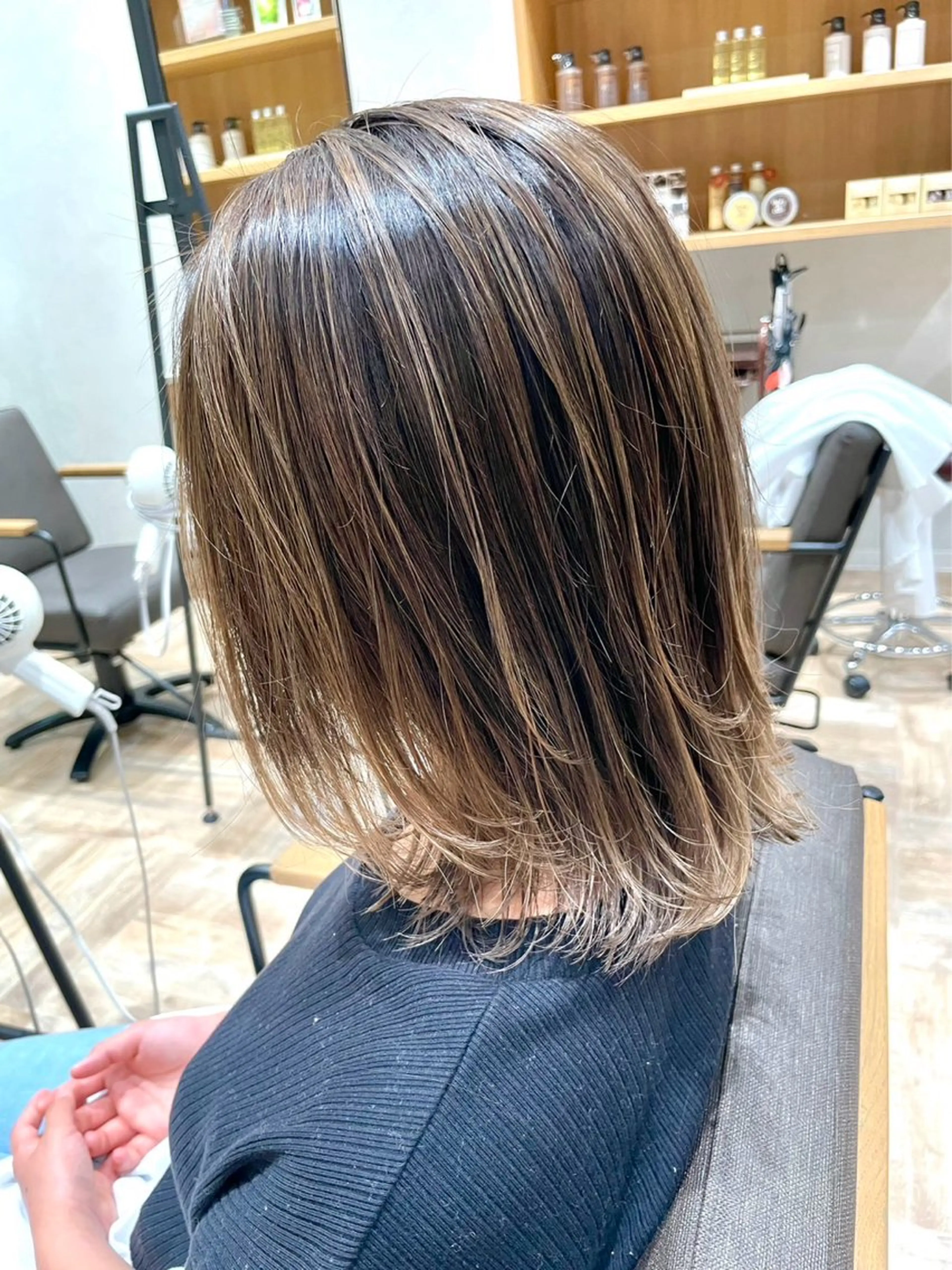 ミディアム カラー 髪質改善・艶カラー 加茂瑞希のヘアスタイル