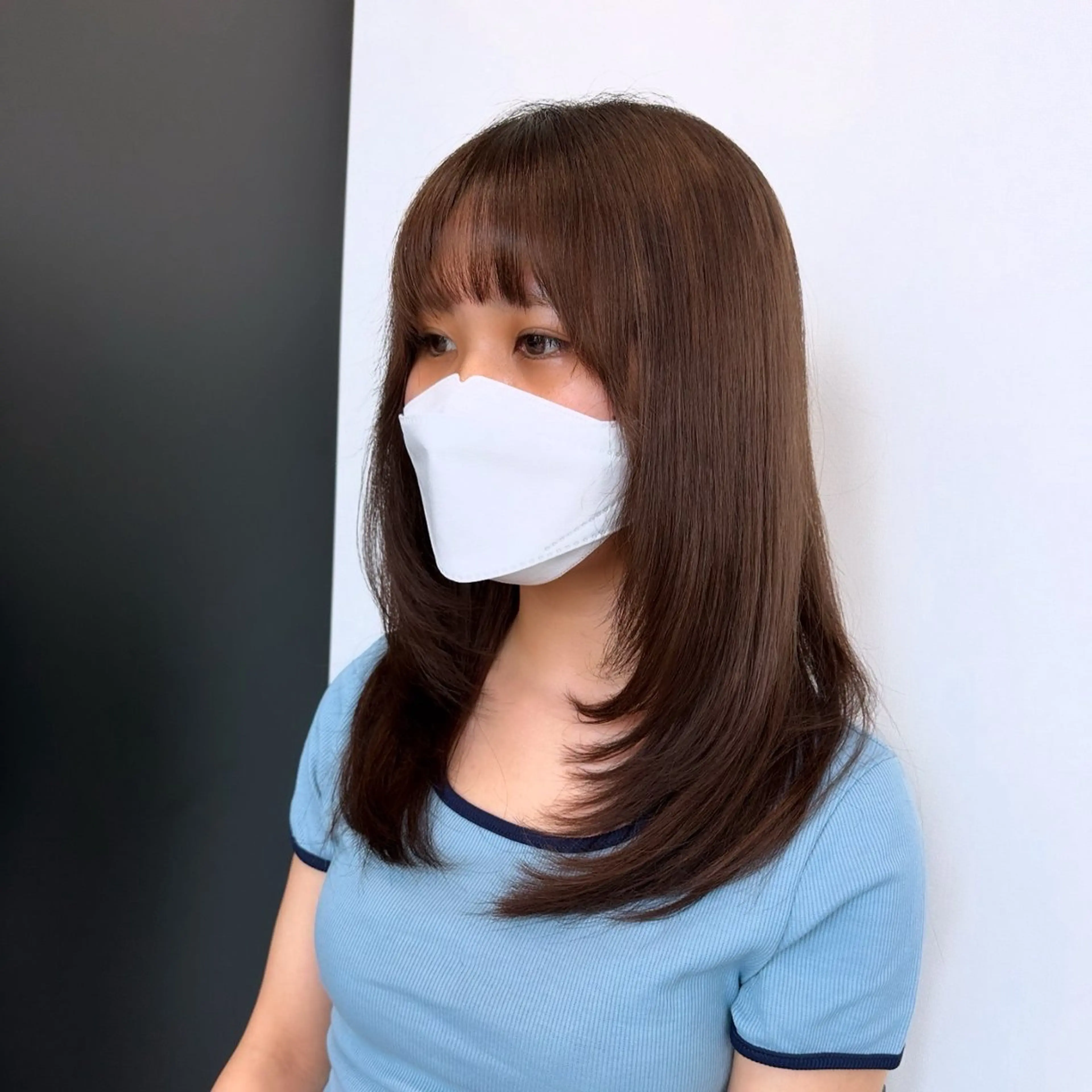 セミロング レイヤーカット カット トリートメント 縮毛矯正/髪質改善 /ボブ/ともきのヘアスタイル