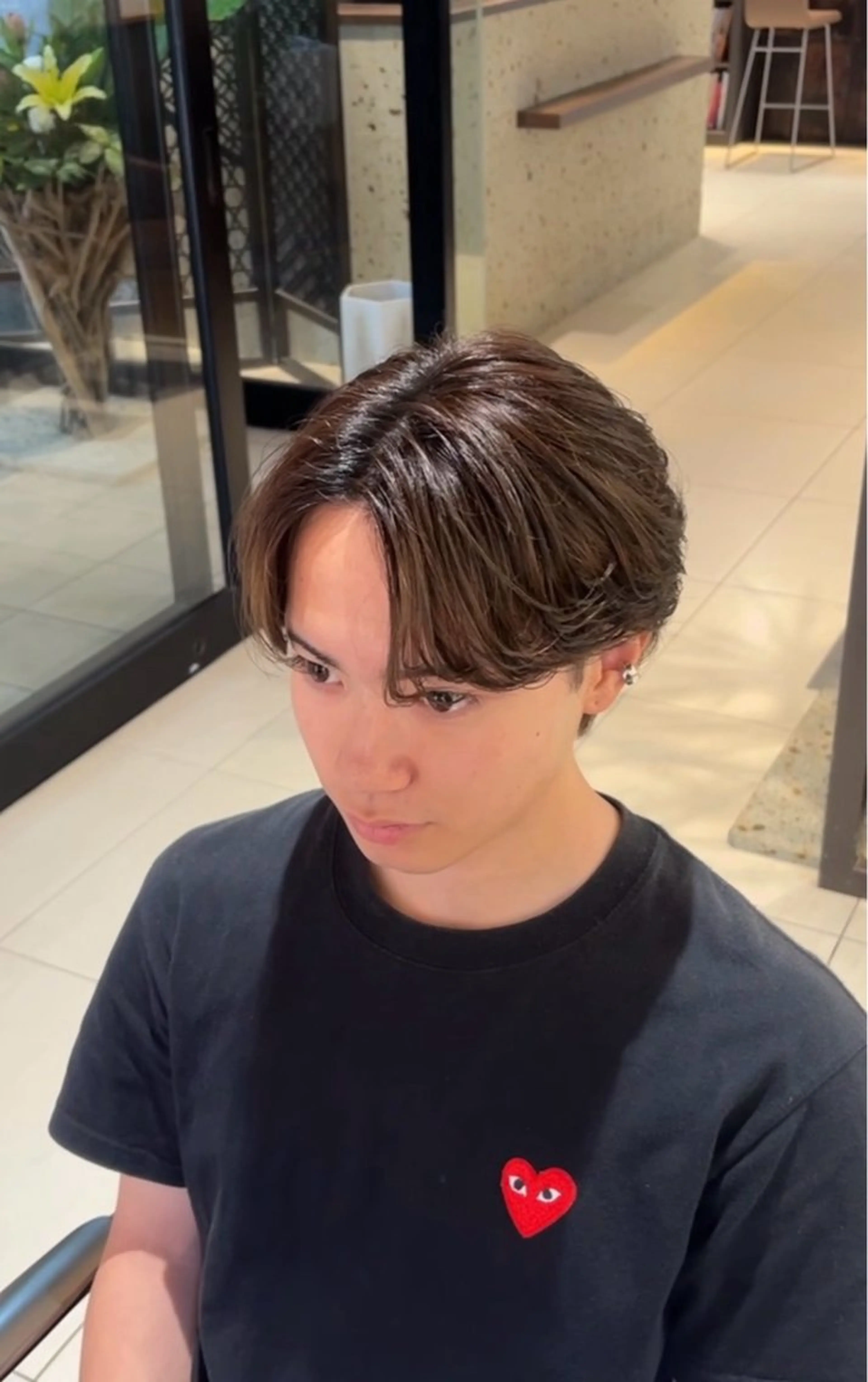 メンズ センターパート 花澤 孝太/メンズヘアのヘアスタイル