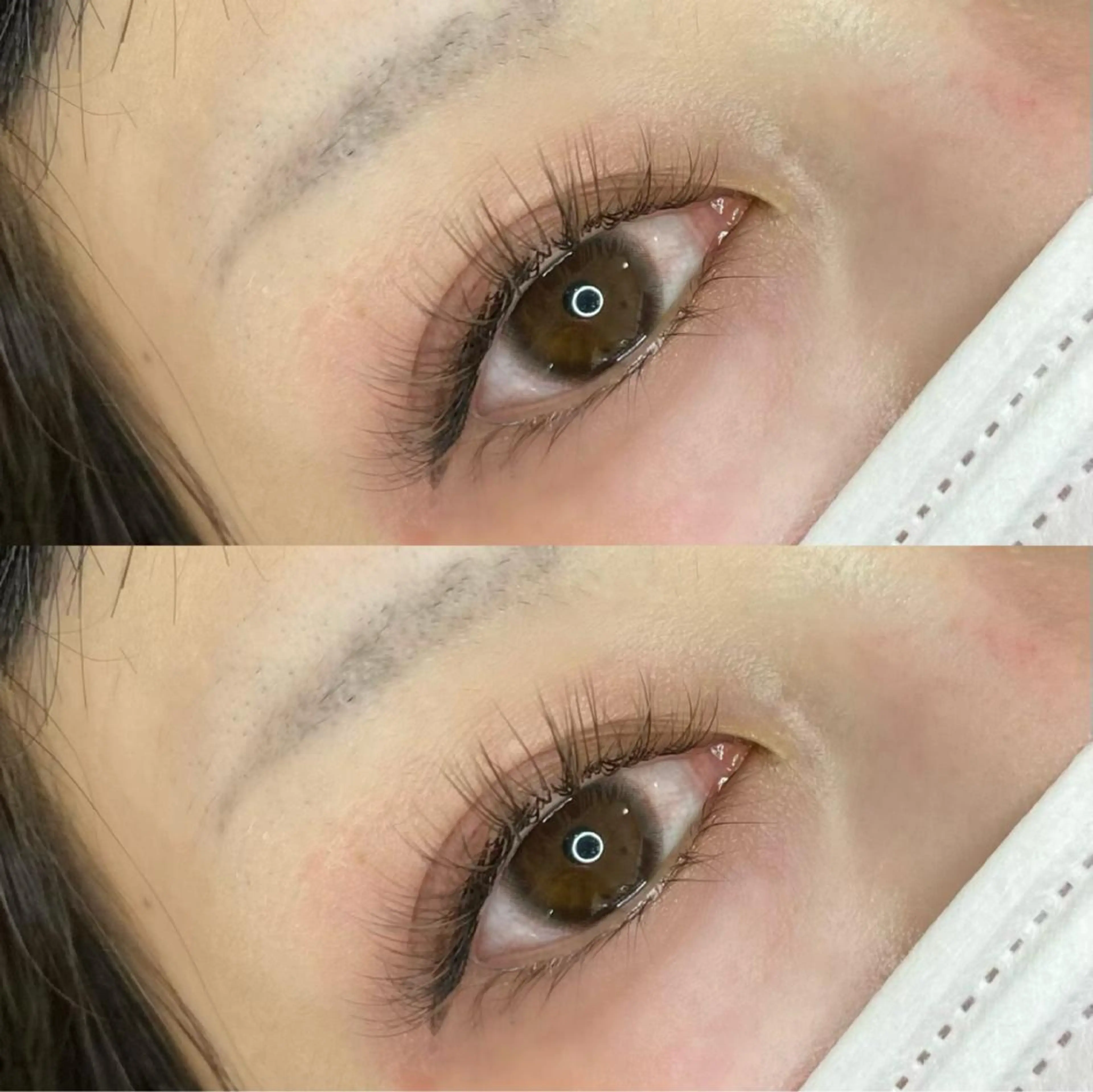 マツエク・マツパ カラーマツエク フラットラッシュ Chouette シラハマのマツエク・マツパデザイン