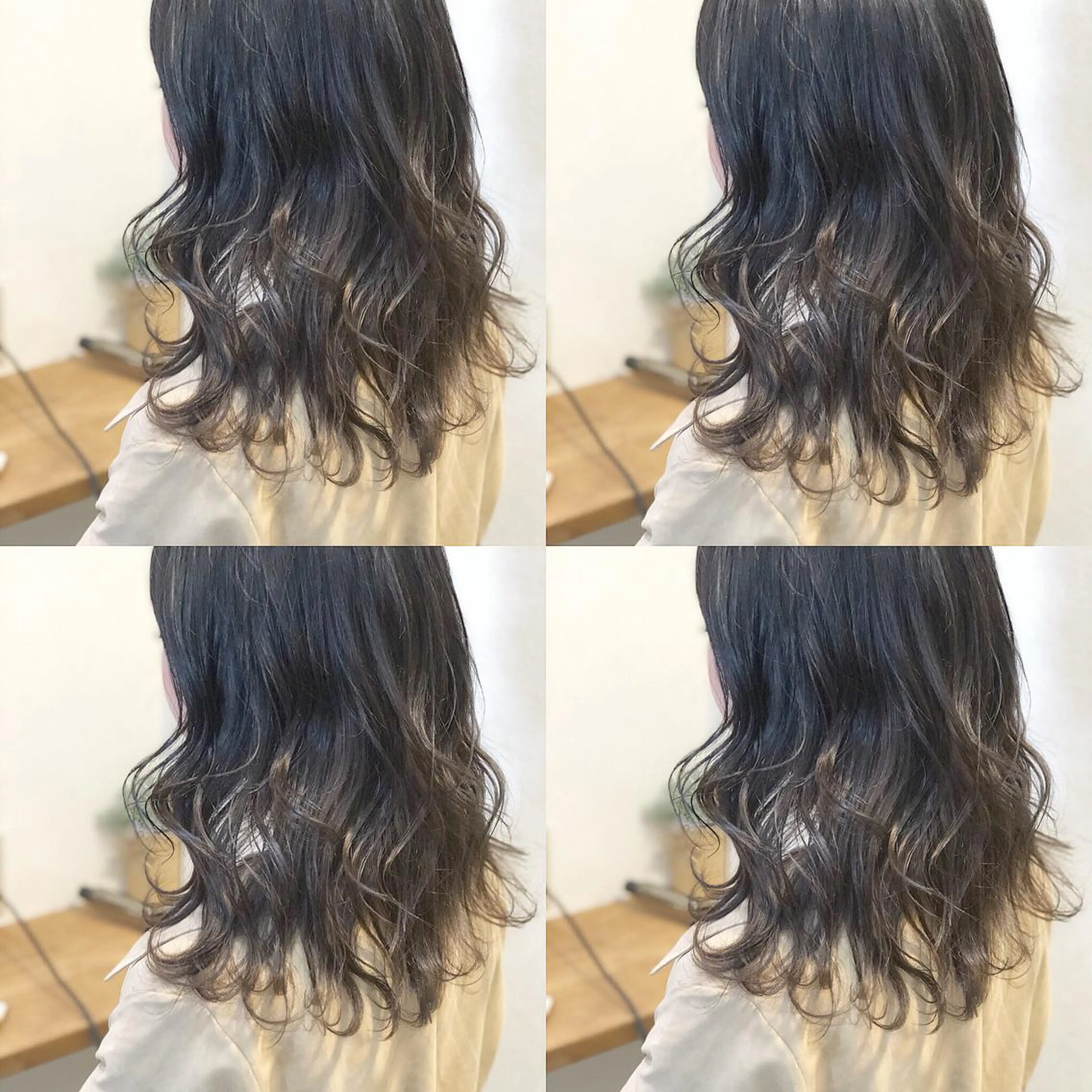 セミロング カラー 透明感カラー グレージュ hair salon Ranun髪質改善のヘアスタイル