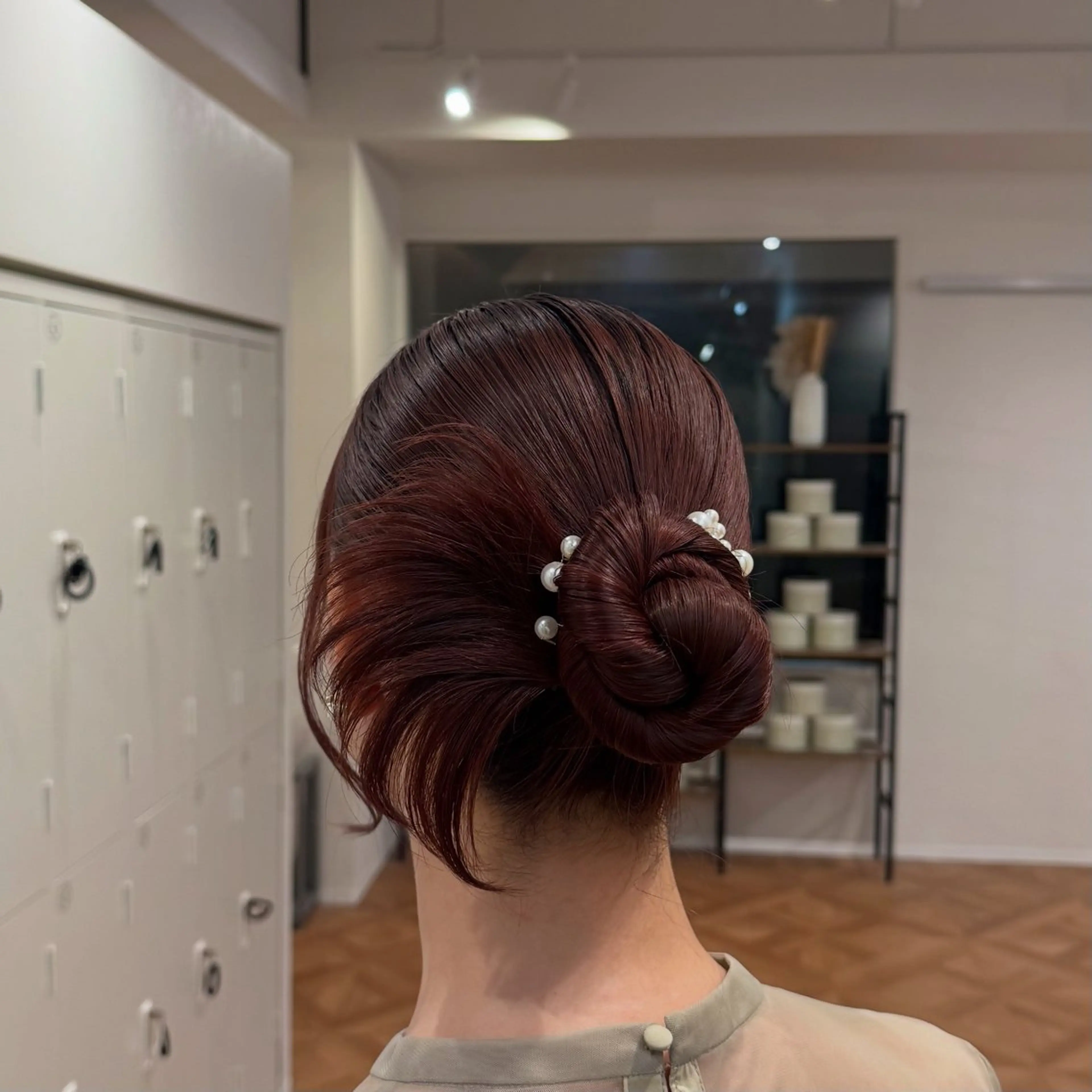 ロング ヘアアレンジ キヨミ 韓国レイヤーカットのヘアスタイル