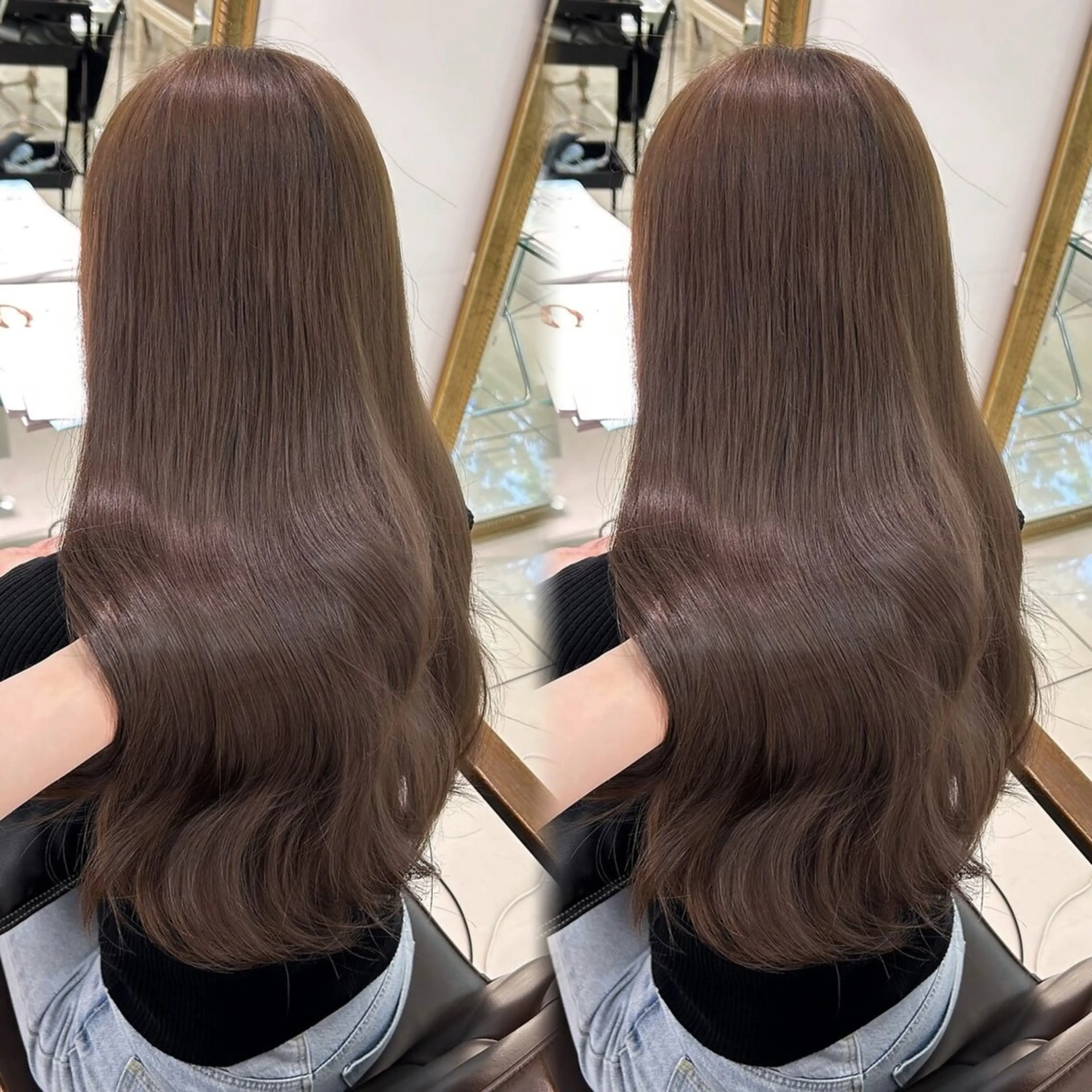 ロング ヘアカラー トリートメント 艶モテカラー miku🏳️‍⚧️のヘアスタイル