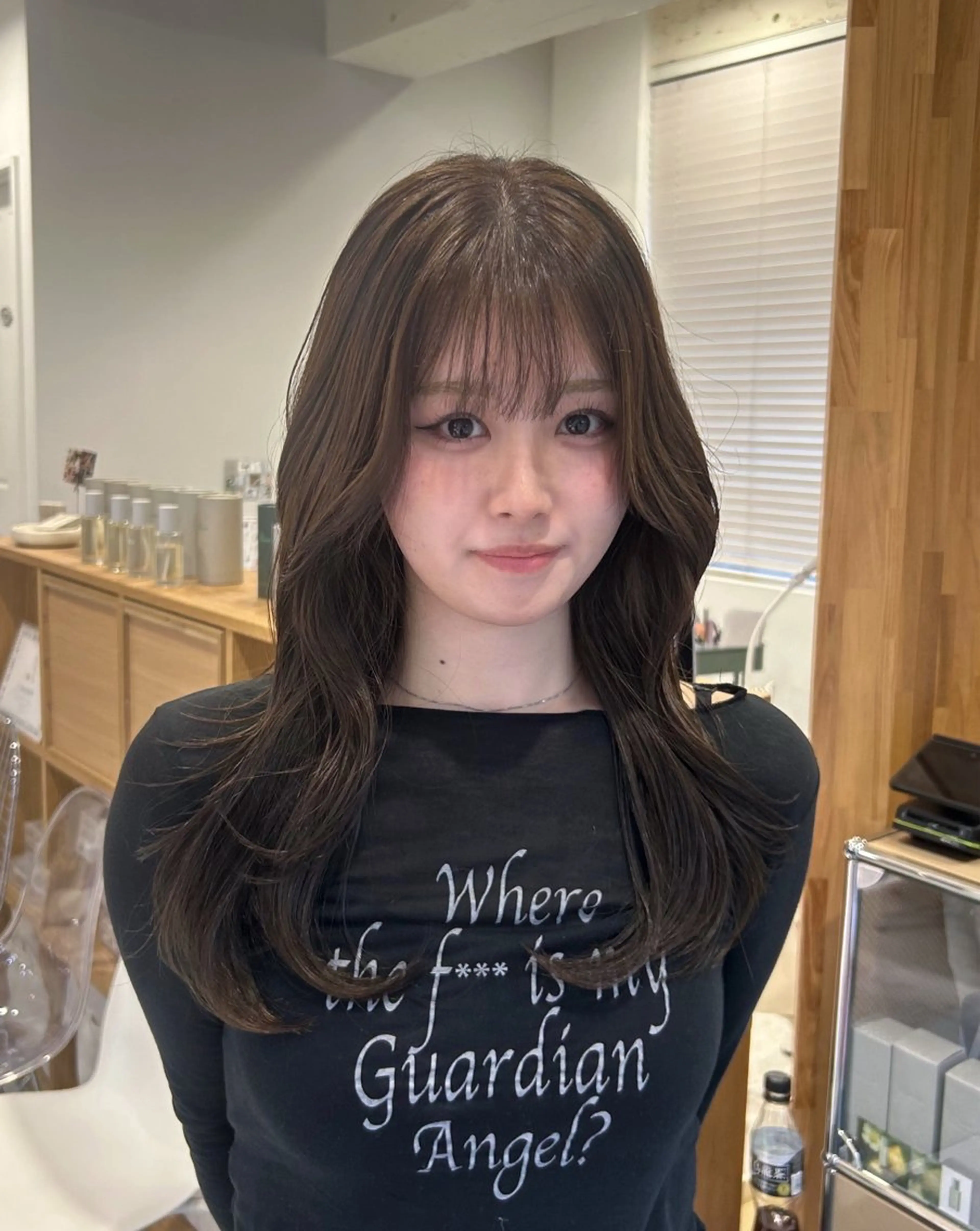 ロング カット ヘアカラー トリートメント 韓国ヘア ‎⟡.·KANA🐥のヘアスタイル