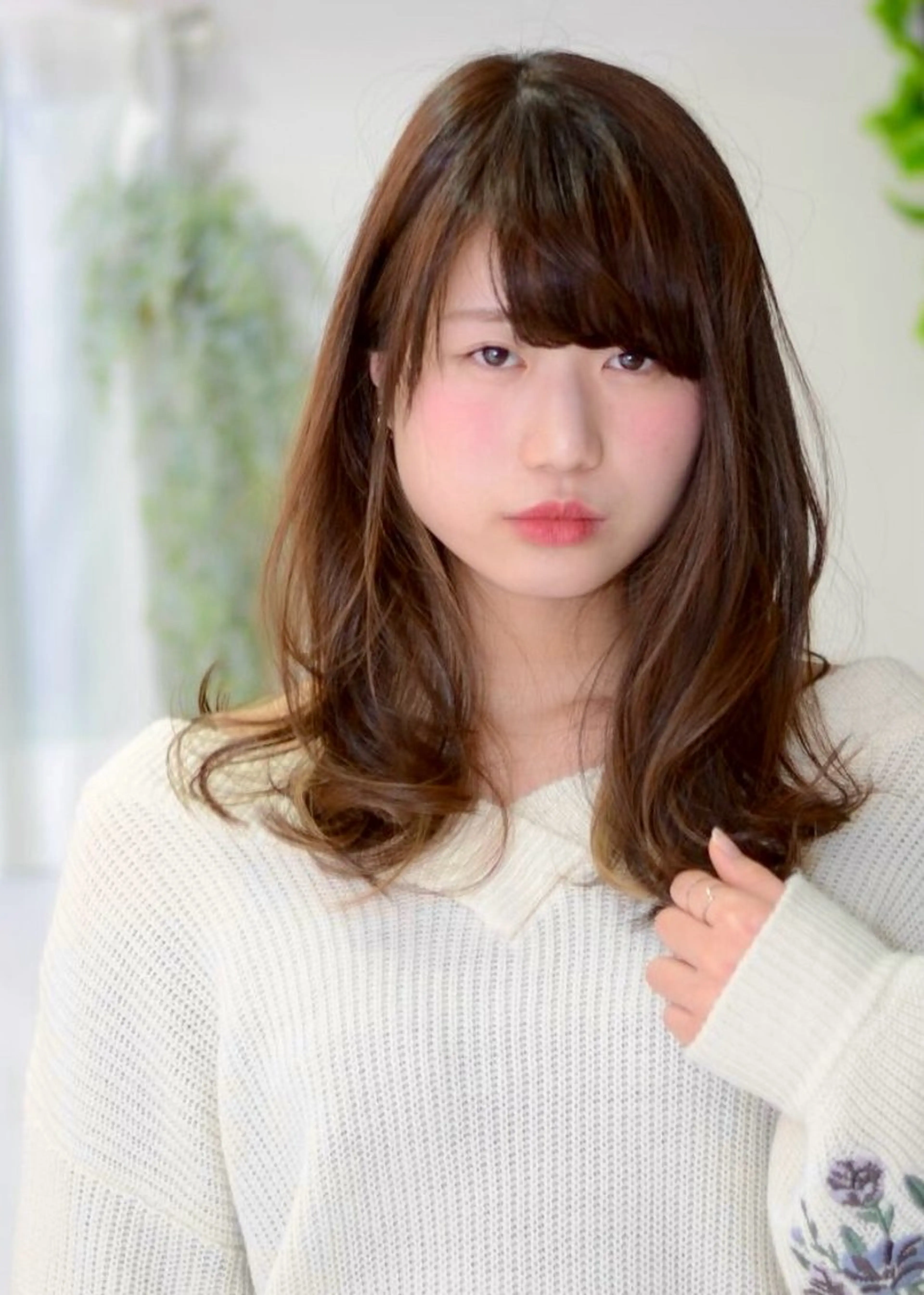 セミロング カラー みすず (のヘアスタイル