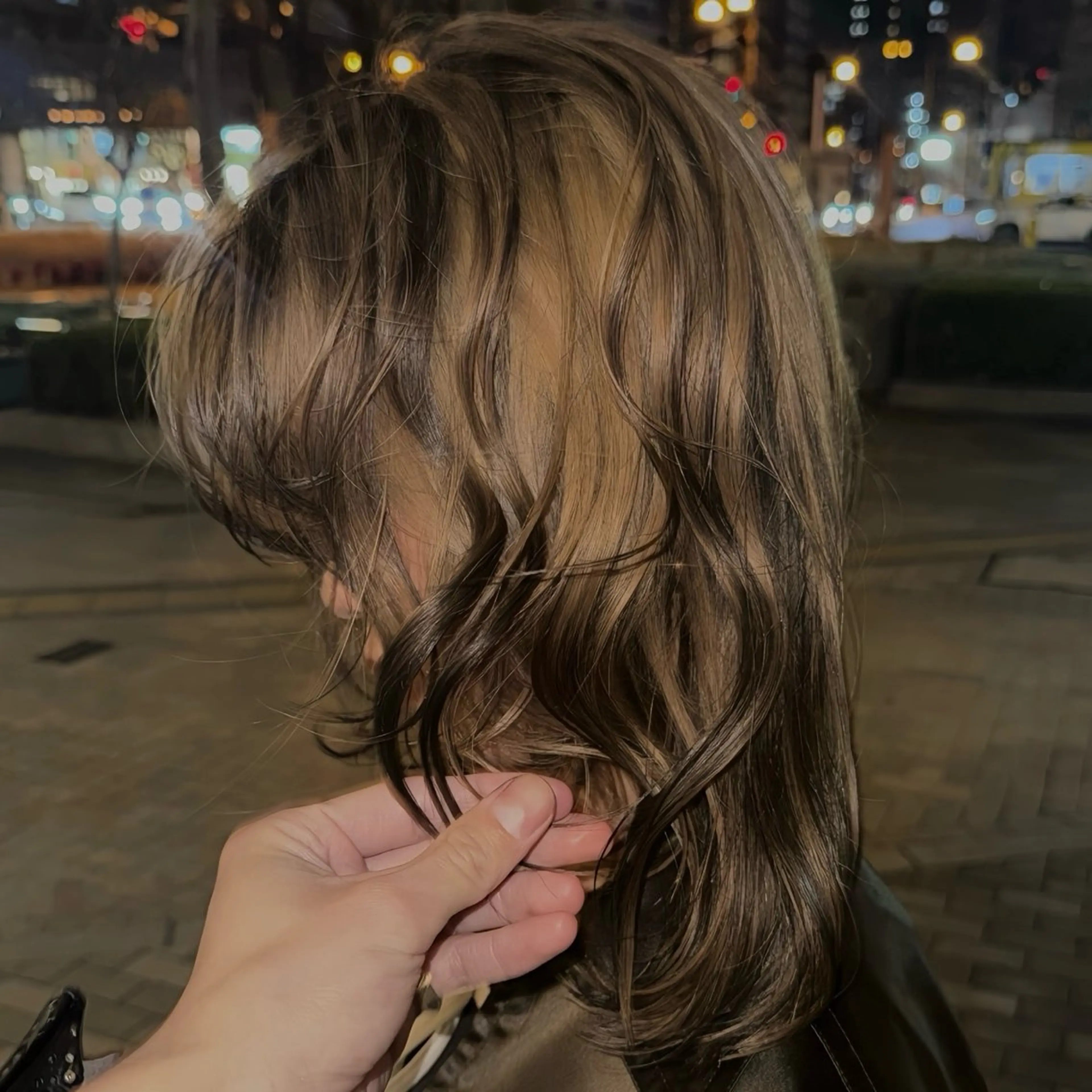 ロング カット ヘアカラー トリートメント ボブ/ハイトーン/ 岡山駅/別曽遥也のヘアスタイル