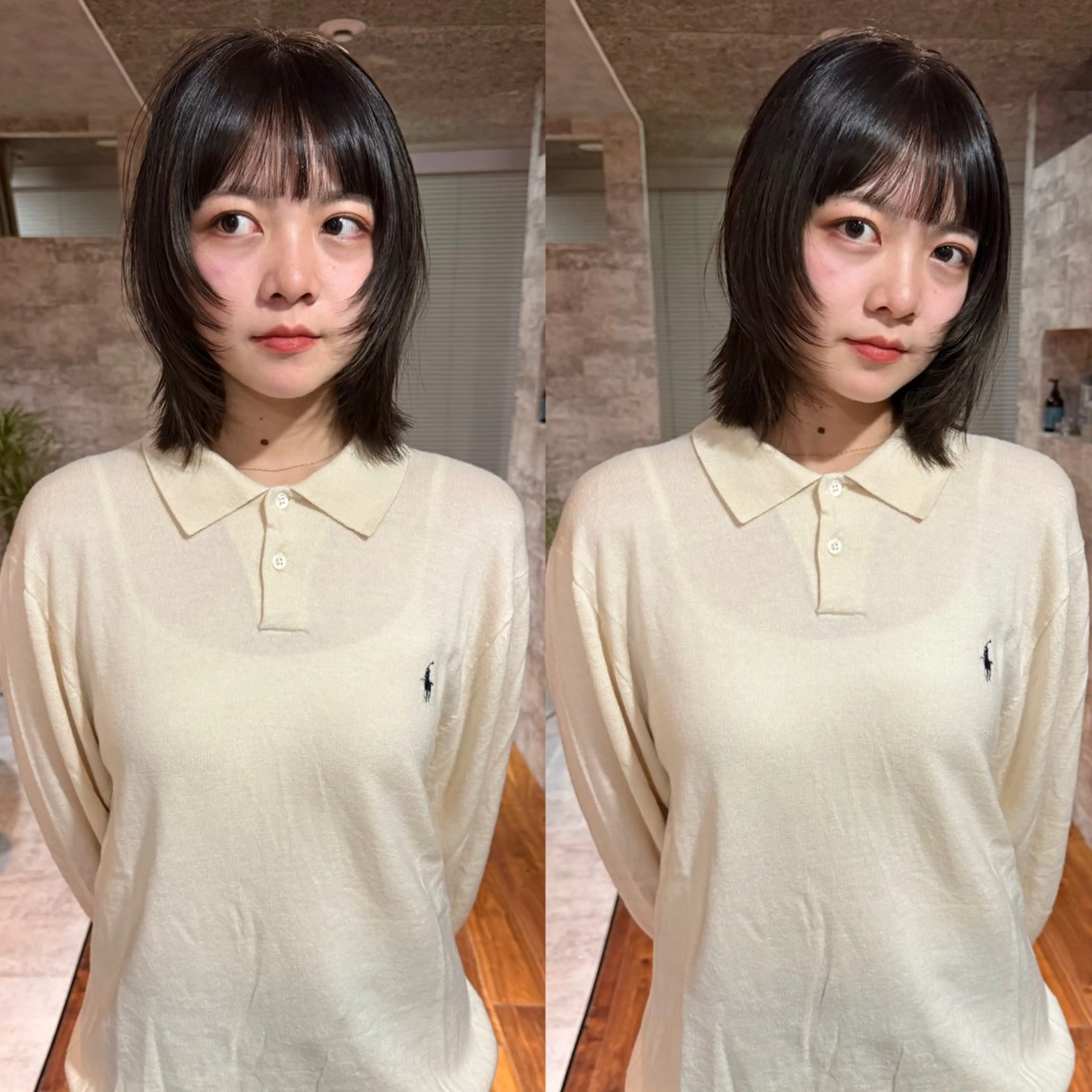 ミディアム カラー パーマ カット ヘアカラー 縮毛矯正 トリートメント mai / linoah˚✧のヘアスタイル