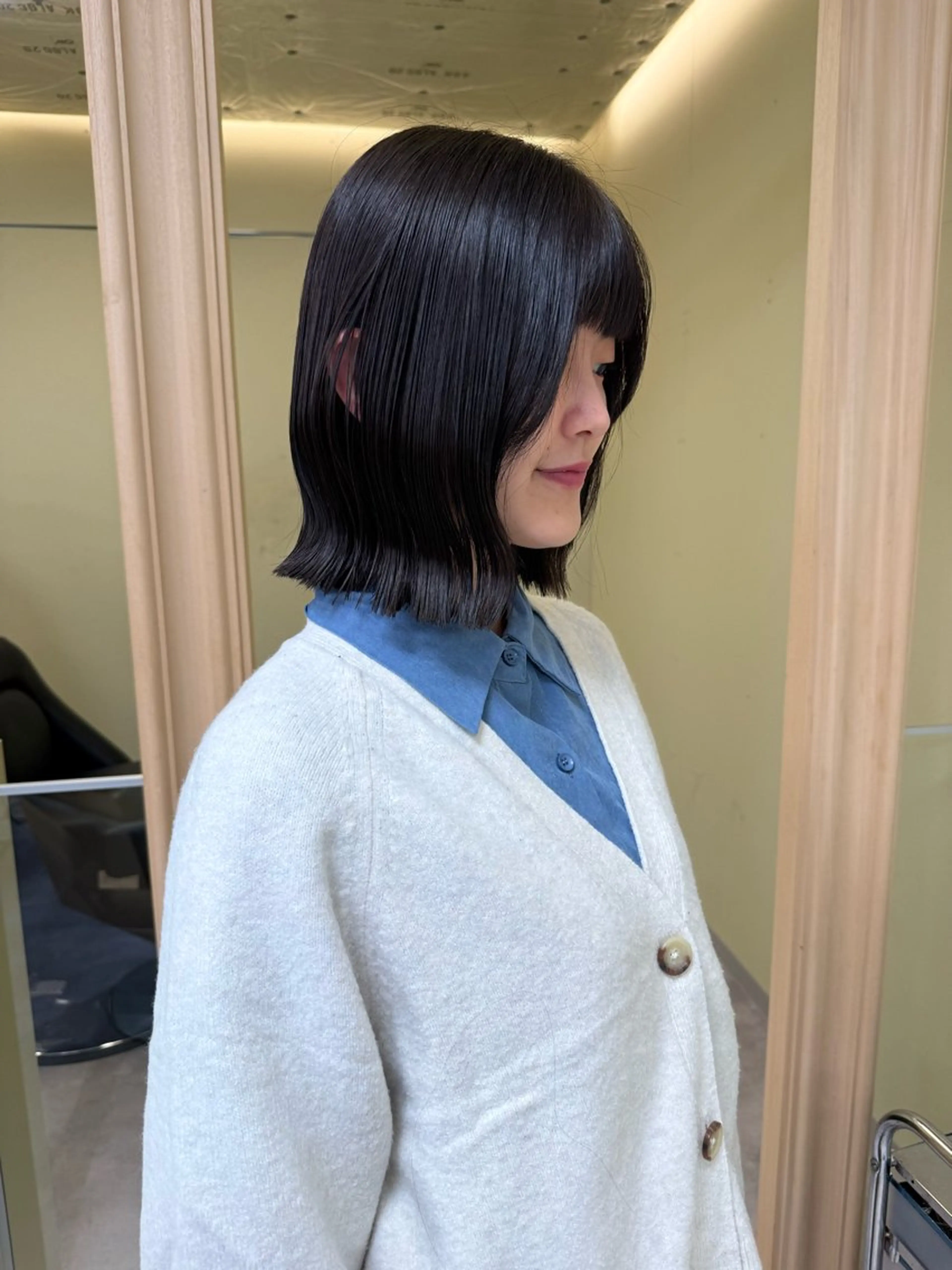 ショート カラー カット ヘアカラー トリートメント 伶風/ボブ/ ヘーゼルベージュのヘアスタイル