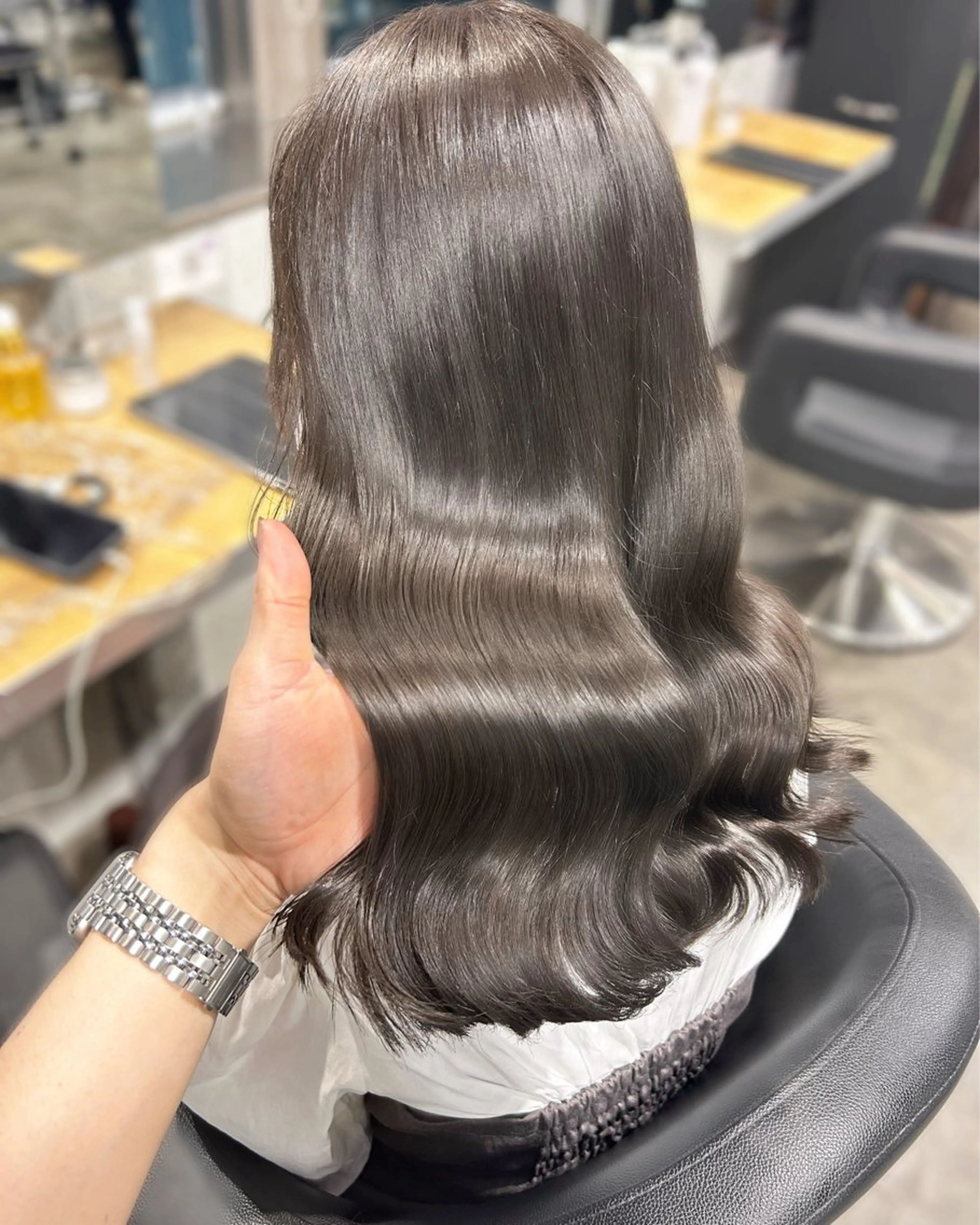 ロング カラー カット ヘアカラー トリートメント ヘアセット 赤み消しカラー 🍀JUNKIのヘアスタイル