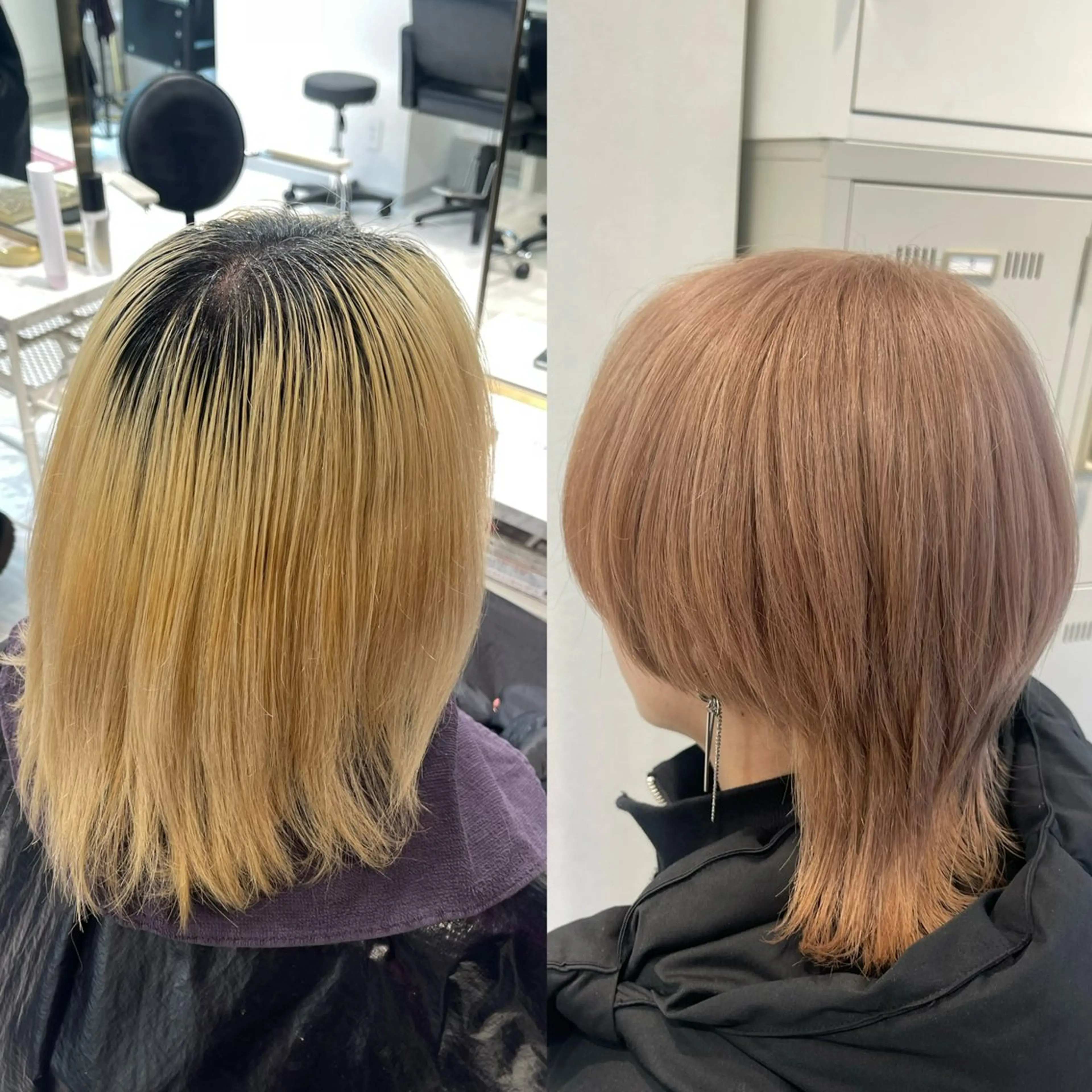 カラー カット ヘアカラー トリートメント ハイトーン/レイヤ ーTENSHOのヘアスタイル