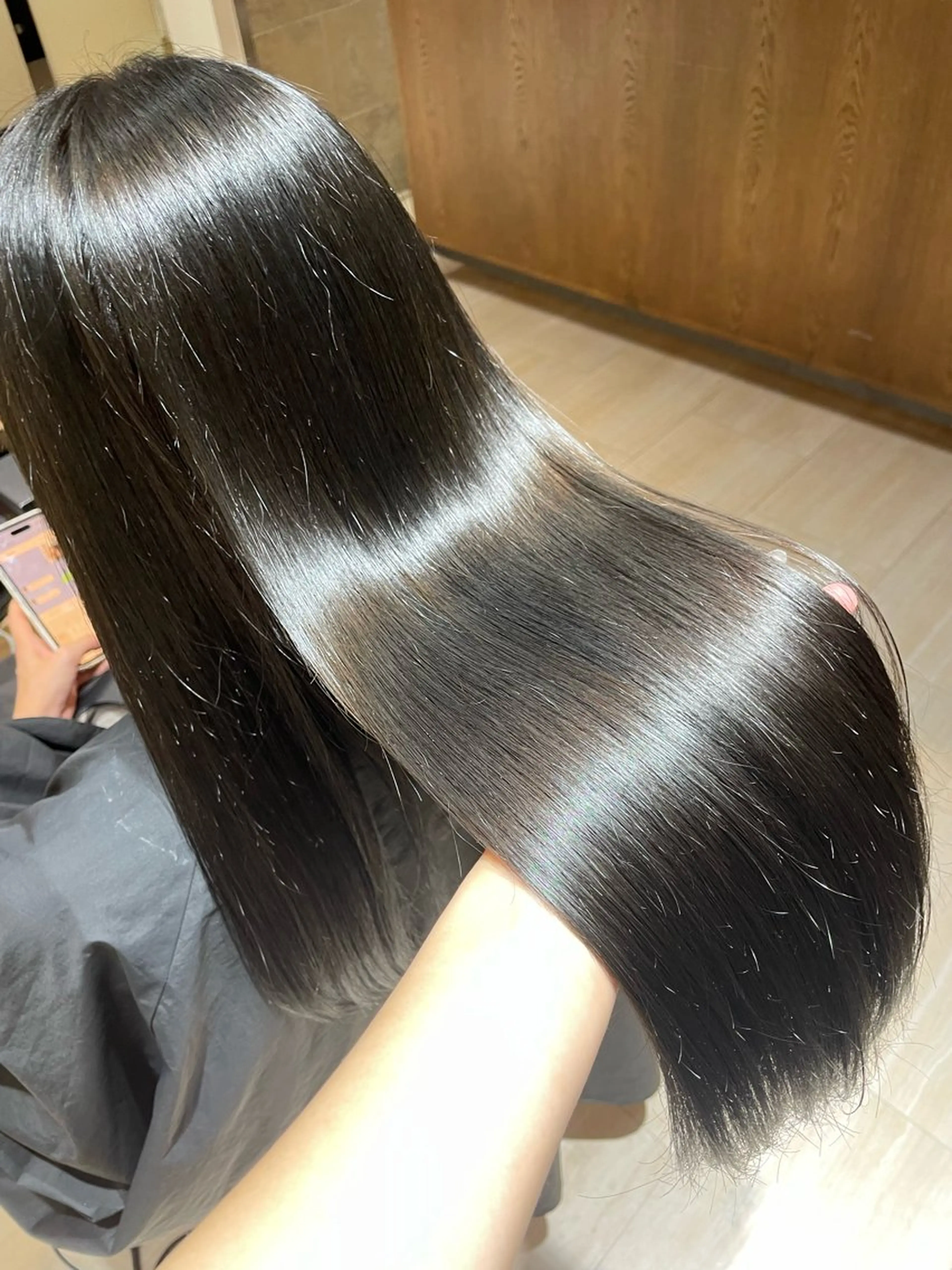 ロング カラー ブラウンカラー オリーブブラウン ヘアカラー 艶カラー/アレンジ/ はまぐちうみのヘアスタイル