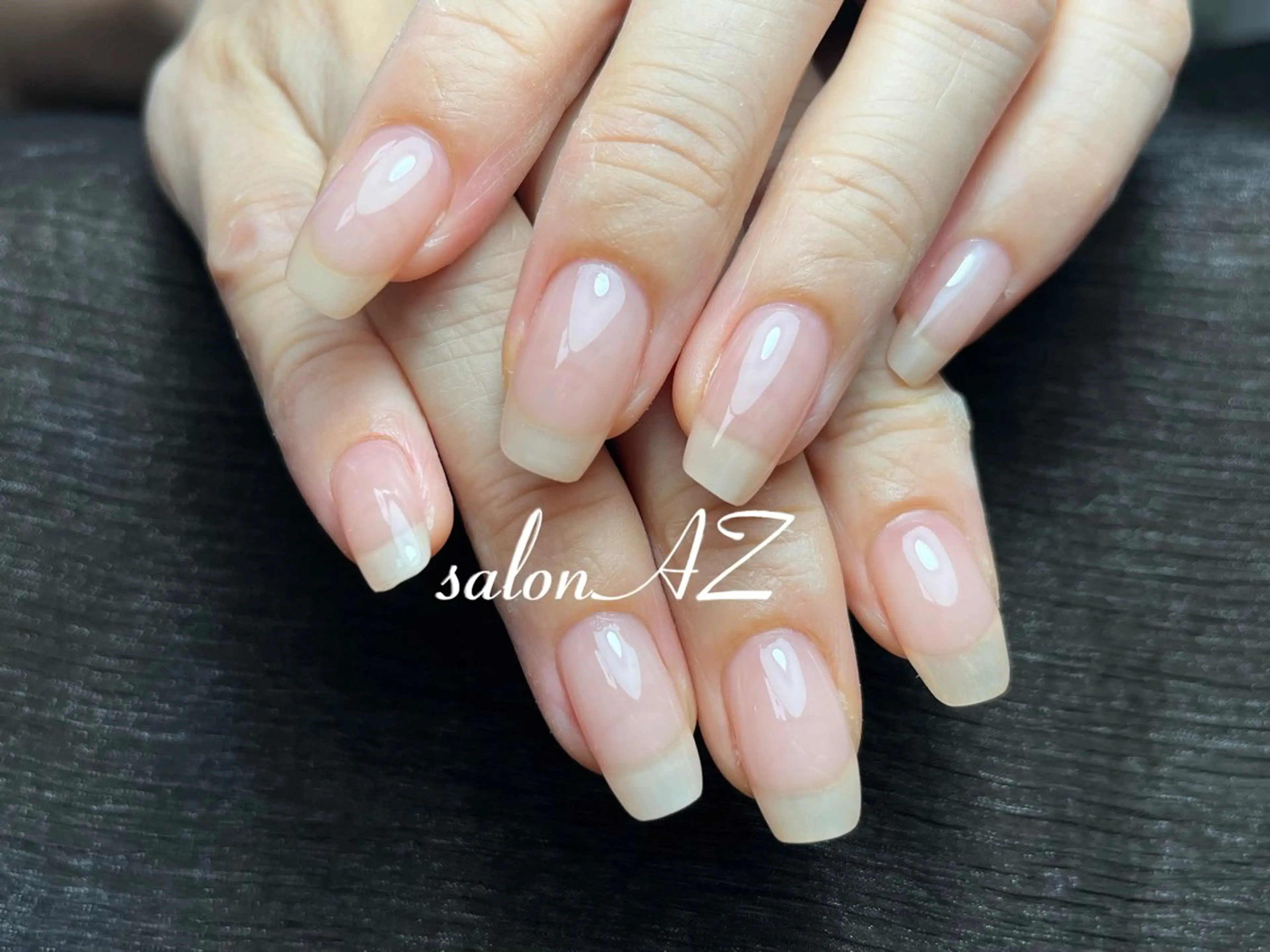 ネイル アートネイル 長さ出し フットネイル フレンチネイル ジェルネイル salon AZのネイルデザイン