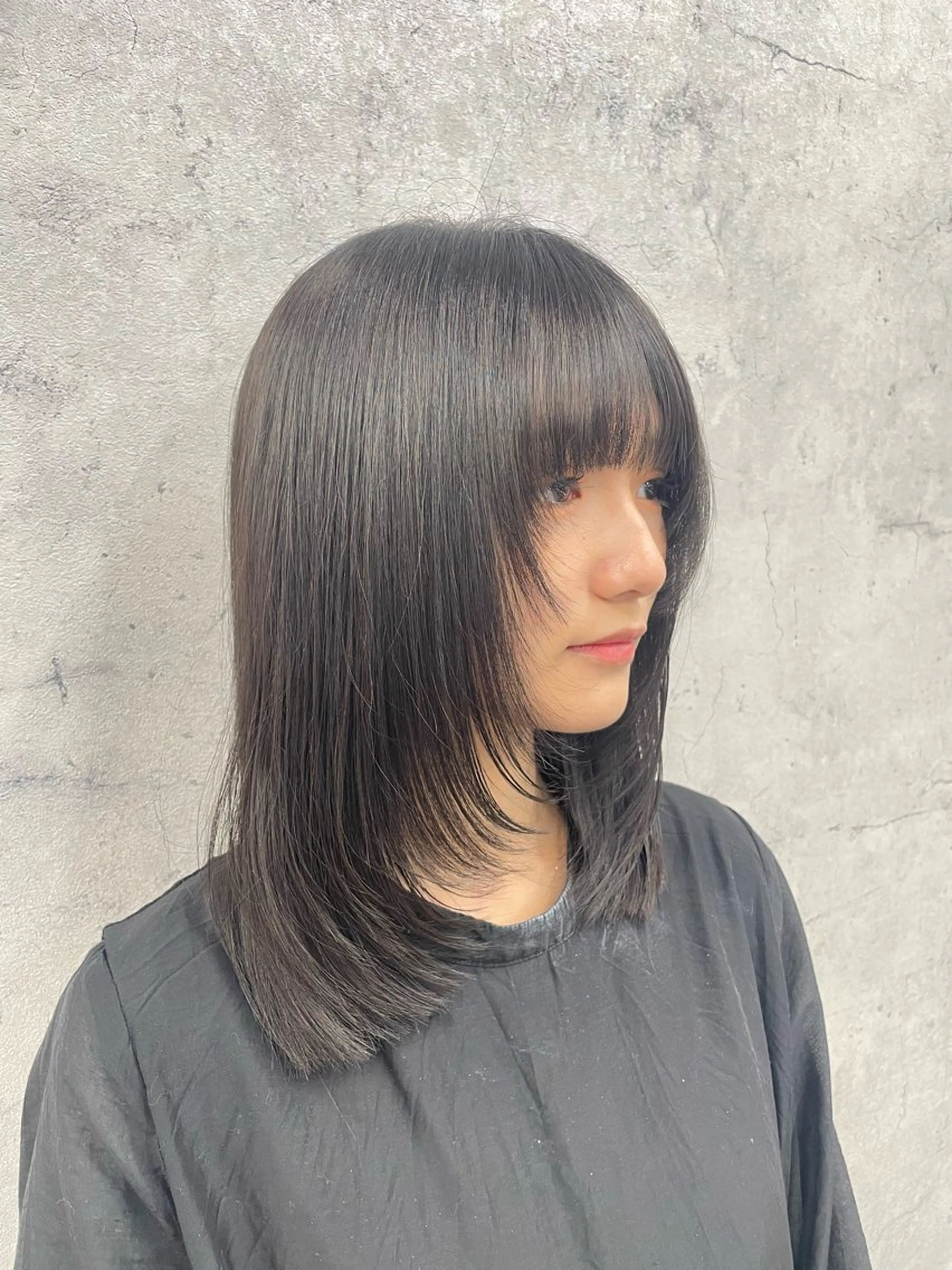 【学生大歓迎🧑‍🎓】カラー＋頭皮ケアバブルTR付き🫐コリアンブラック・ブルーブラック🫐就活や実習に対応した黒髪✨の写真