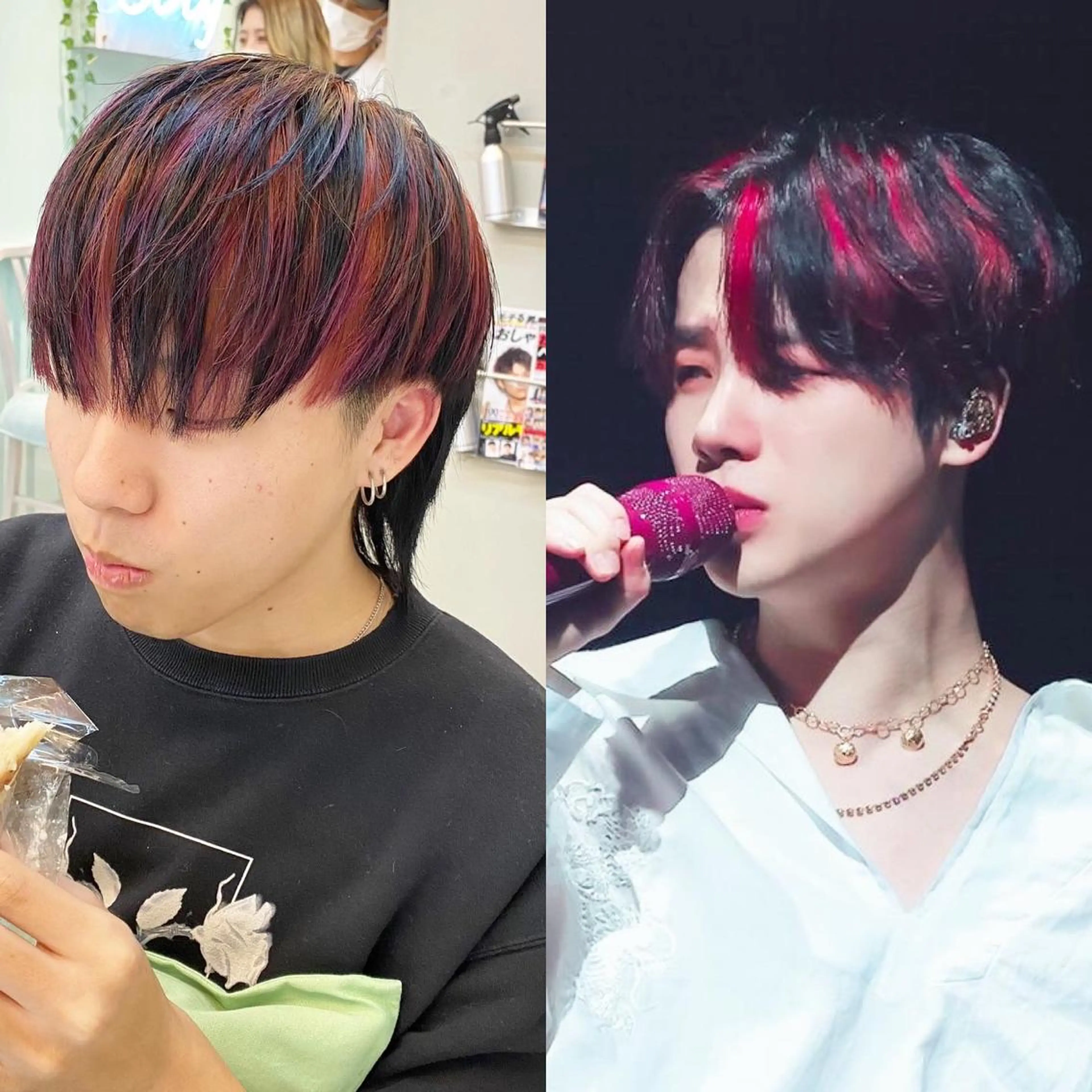 ショート カラー メンズ メンズブリーチ メンズハイライト 黒髪 ブリーチ ハイライトカラー カット ヘアカラー トリートメント 普通の美容室じゃない ‼️/若林のヘアスタイル