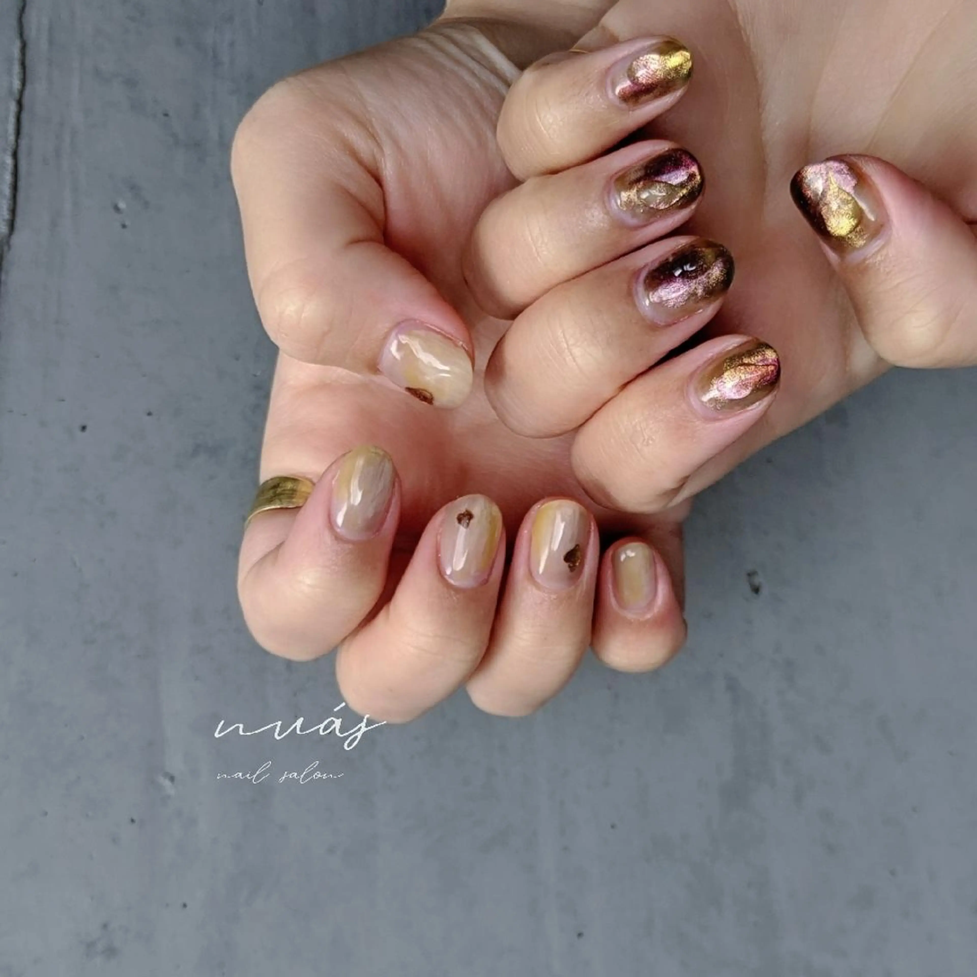 ネイル ハンドネイル nuás nail & eyeのネイルデザイン