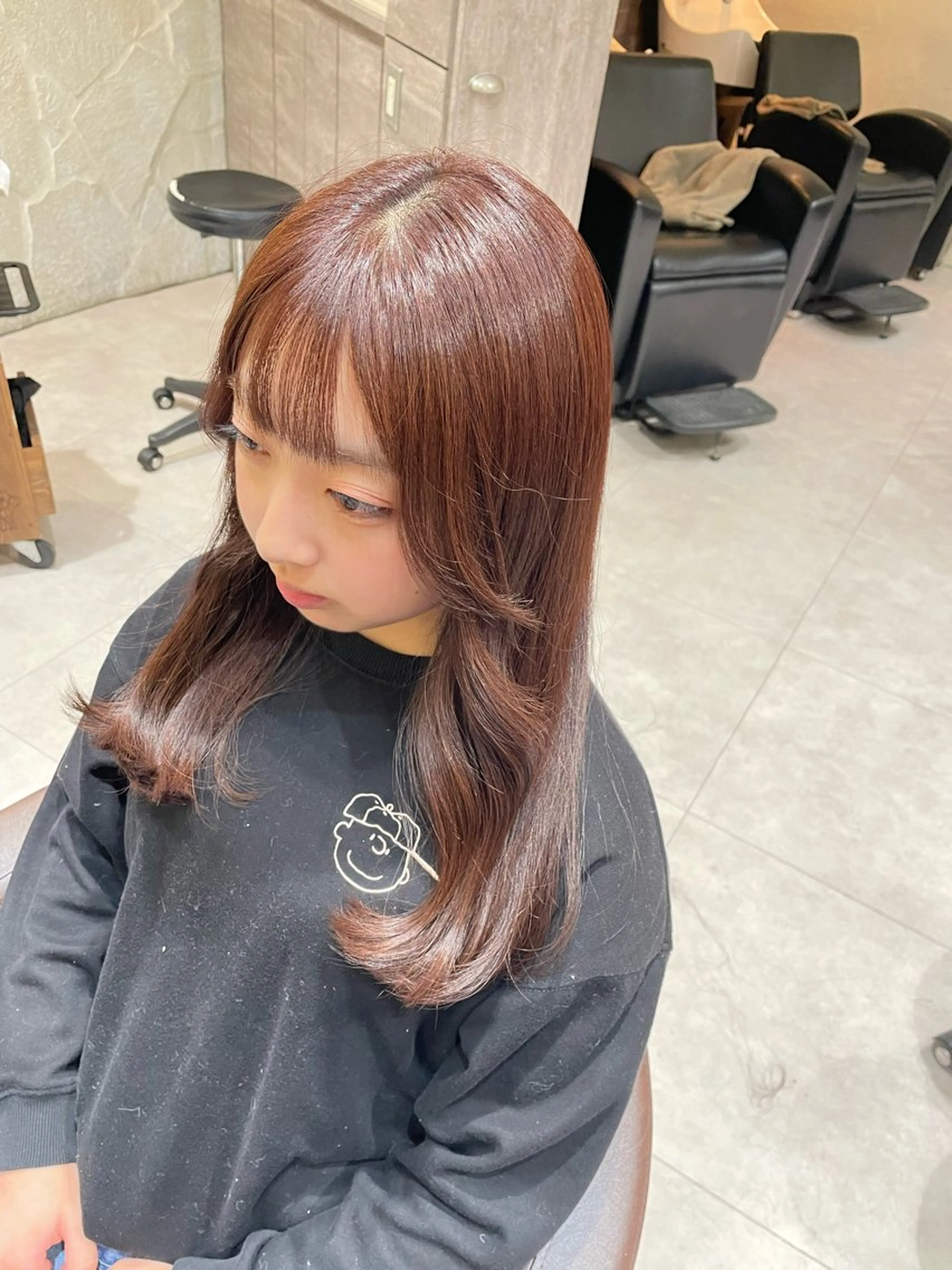 ロング カラー 吉川沙知 /ナチュラルカラーのヘアスタイル