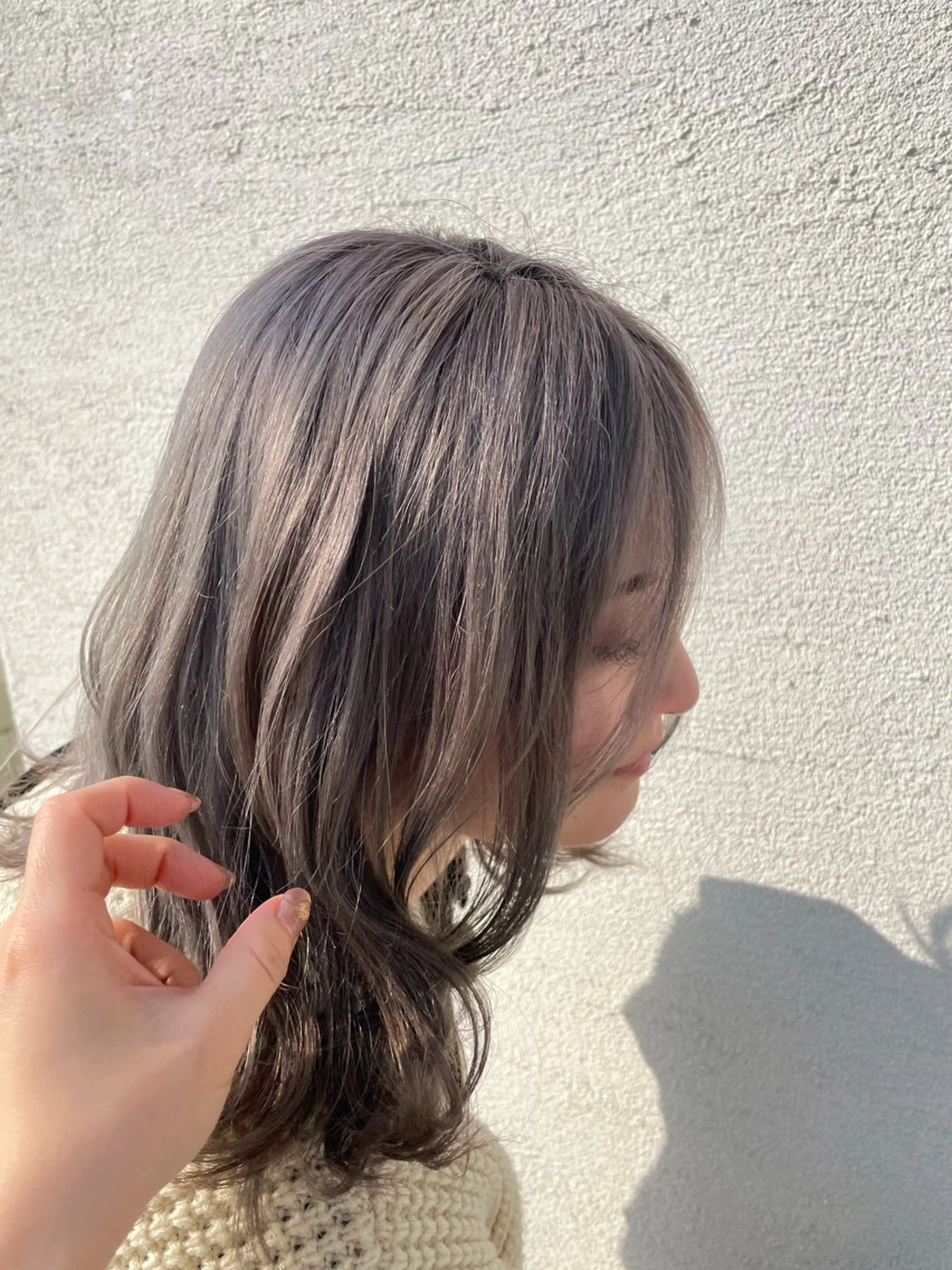 カラー アッシュ ブリーチ 透明感カラー picasso yume/ボブカットのヘアスタイル