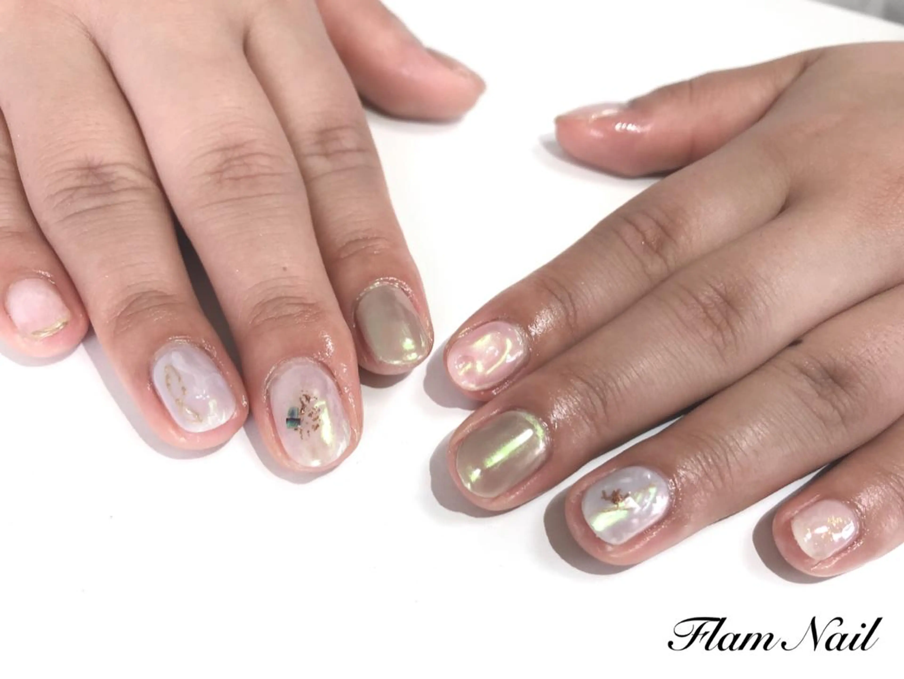 ネイル ニュアンスネイル Flam Nailのネイルデザイン