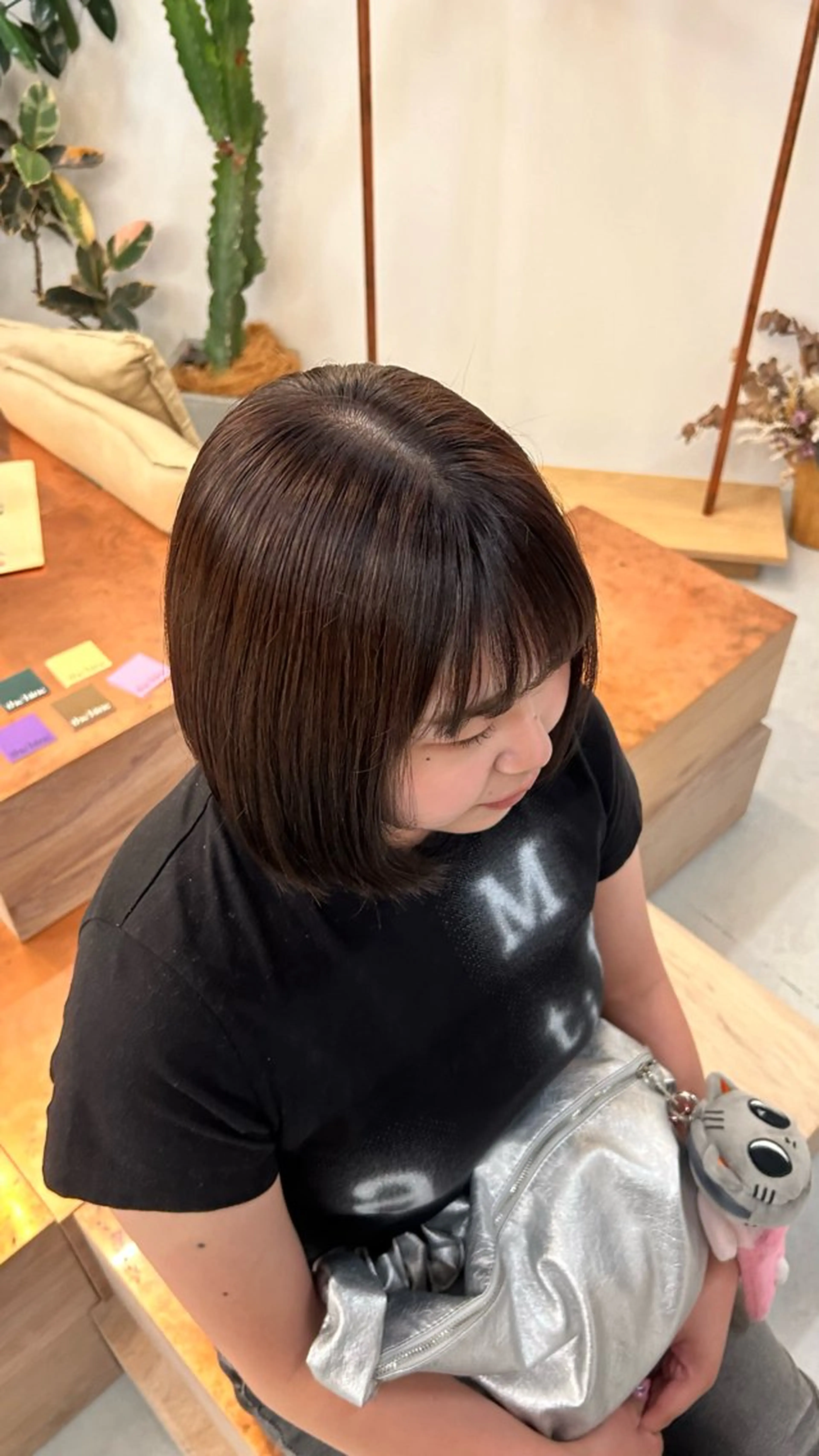 ショート カラー ヘアカラー 新貝楓🌀 透明感カラーのヘアスタイル