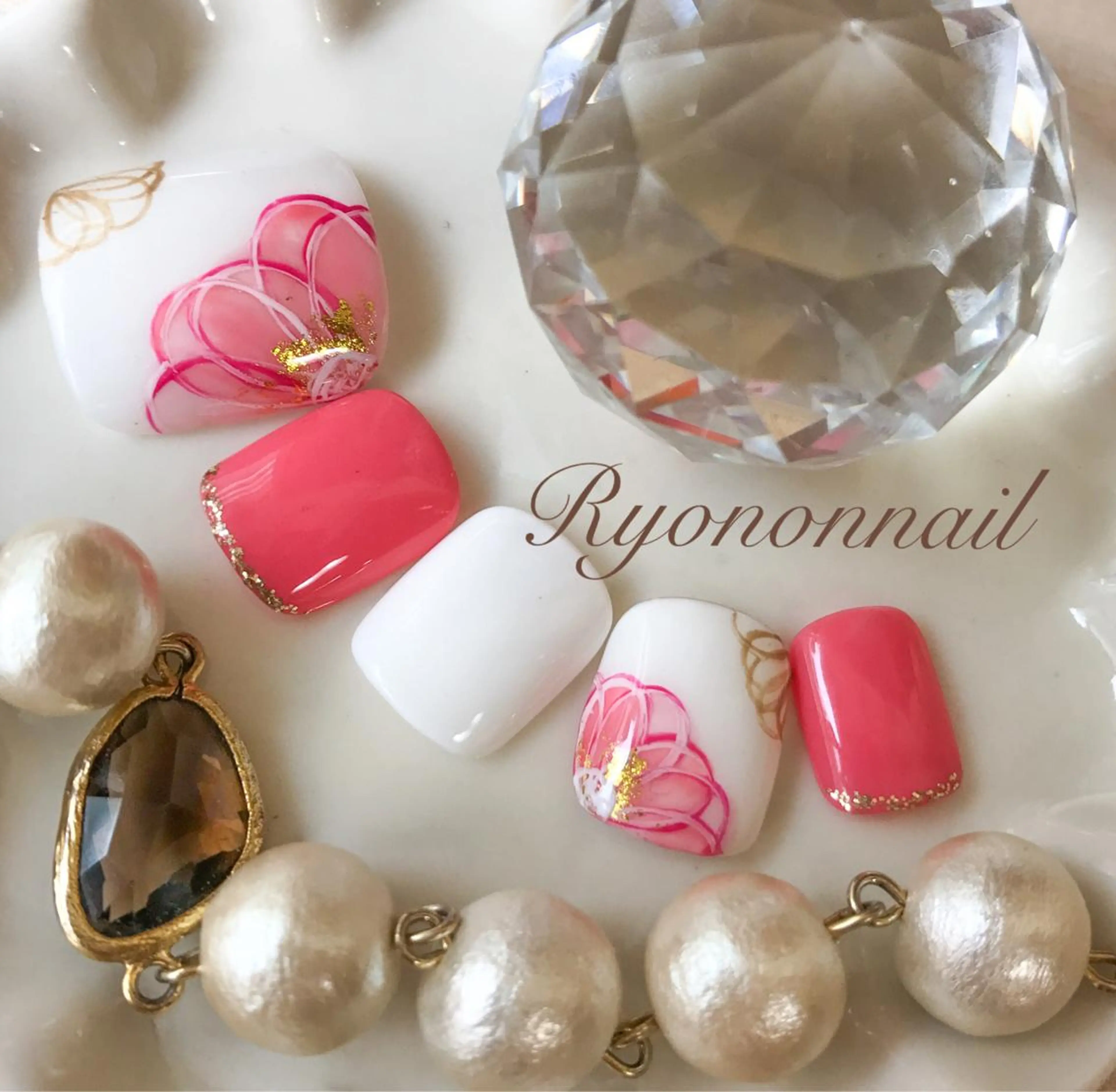 ネイル フットネイル ネイルチップ Ryononnail(リョノンネイル)所属・Ryononnail 上谷典子のネイルデザイン