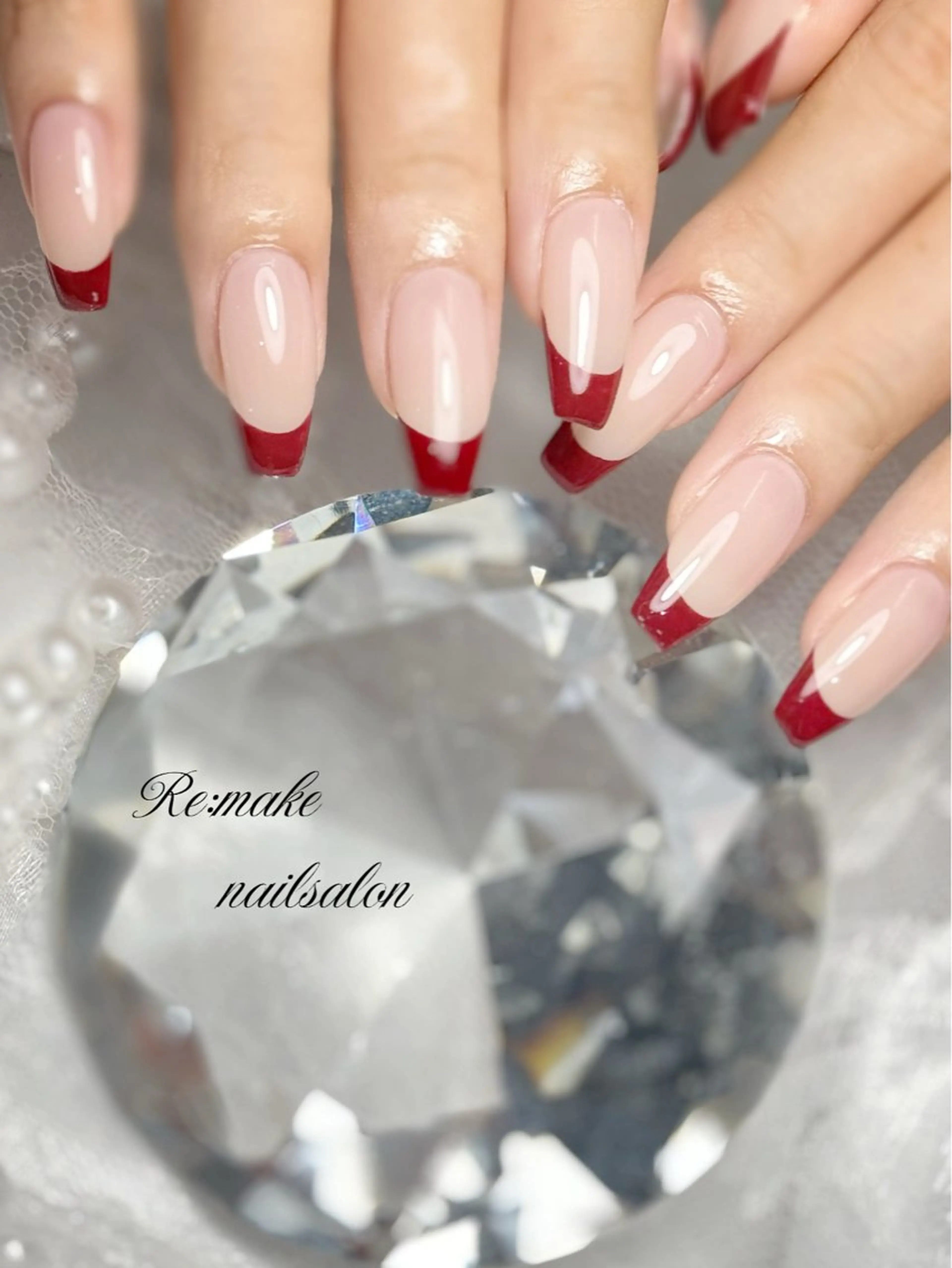 ネイル フレンチネイル ハンドネイル Suetake Shuriのネイルデザイン