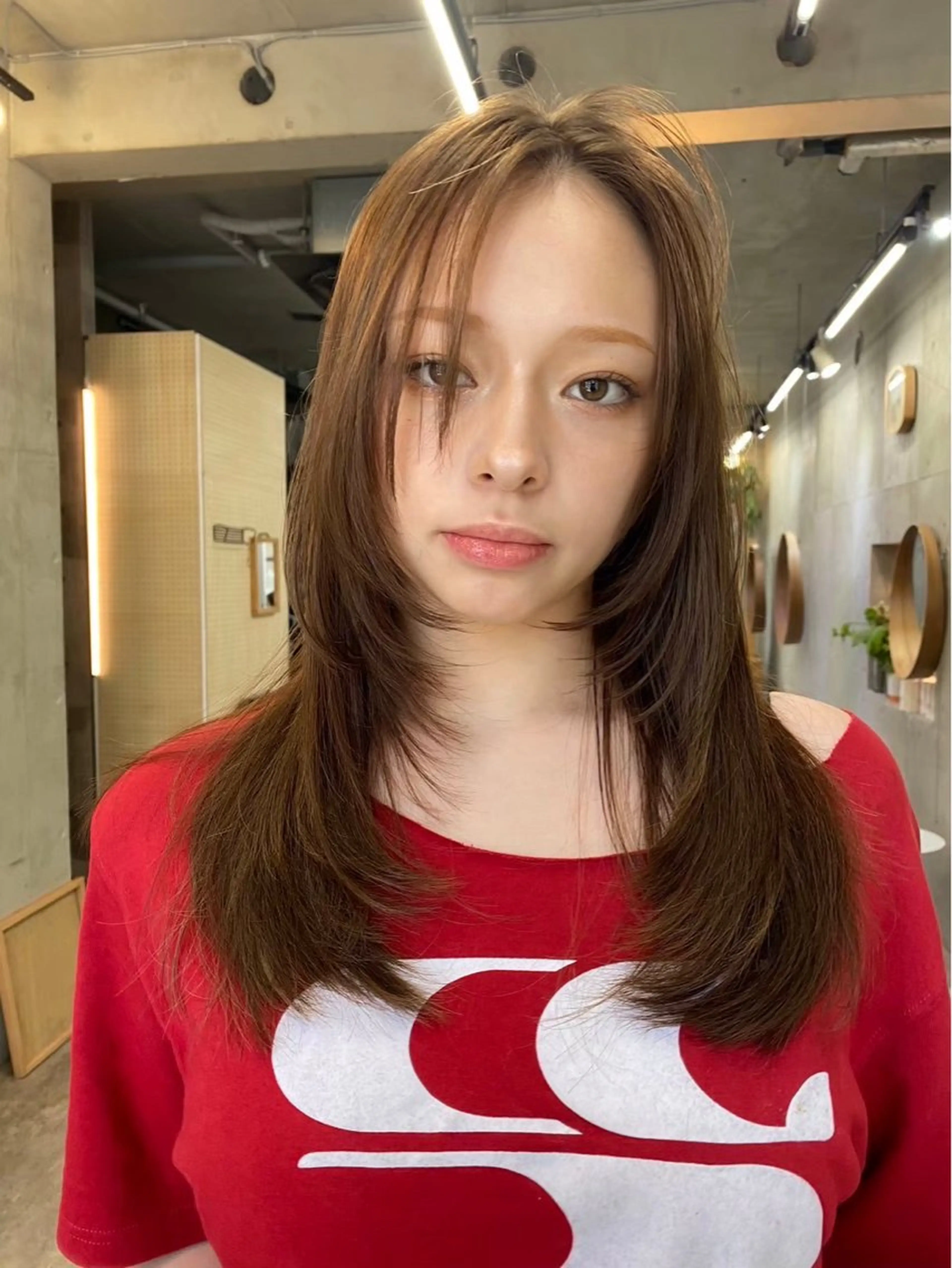 ロング カラー ベージュカラー ブリーチ ケアブリーチ 透明感カラー ダブルカラー SALT WATER所属・🫐 𝐌𝐚𝐨 🫐似合わせcutのヘアスタイル