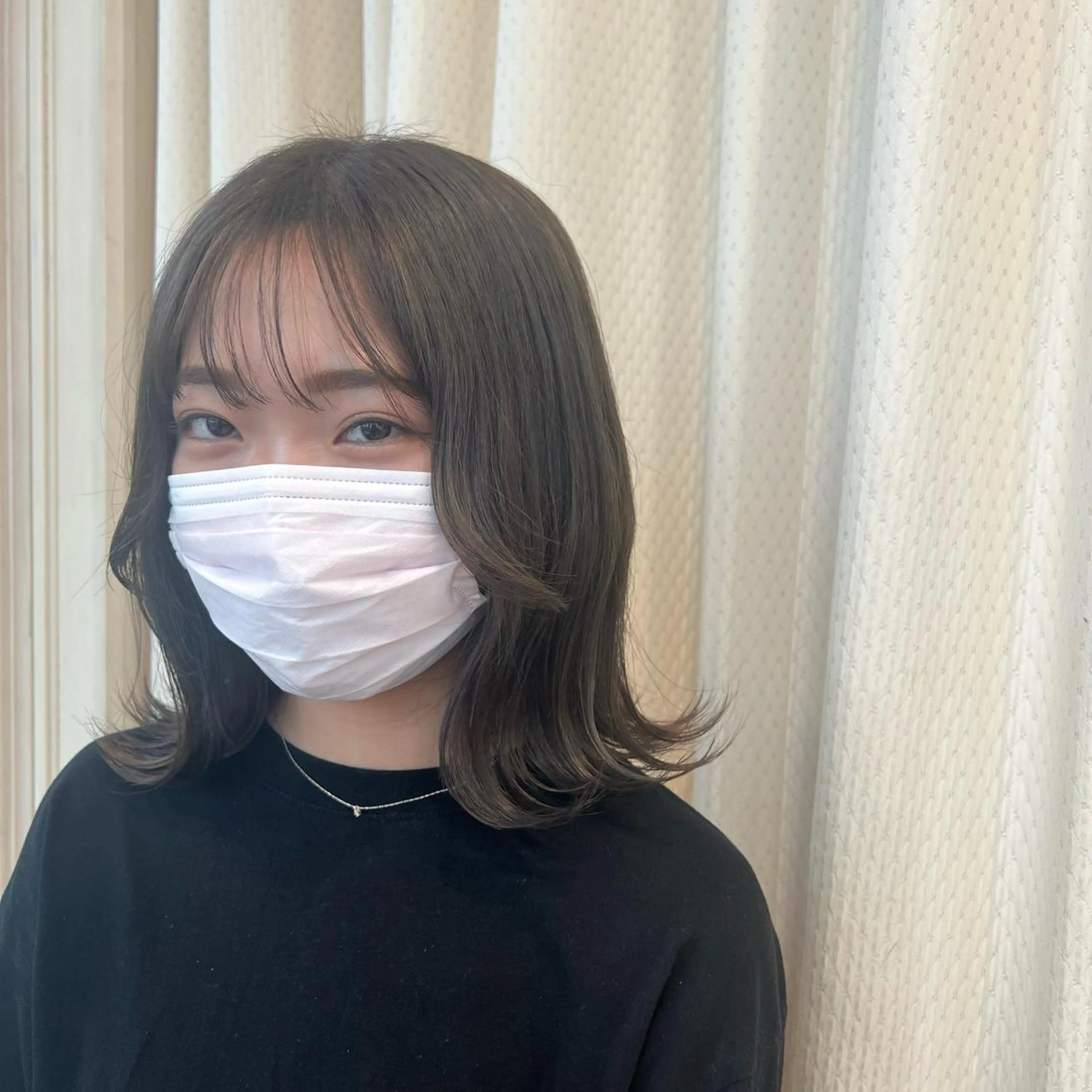 ミディアム カラー 顔周りカット SALOWIN川崎WEST店所属・🌷川崎/ボブ/ アレンジ/コトネ🌷のヘアスタイル