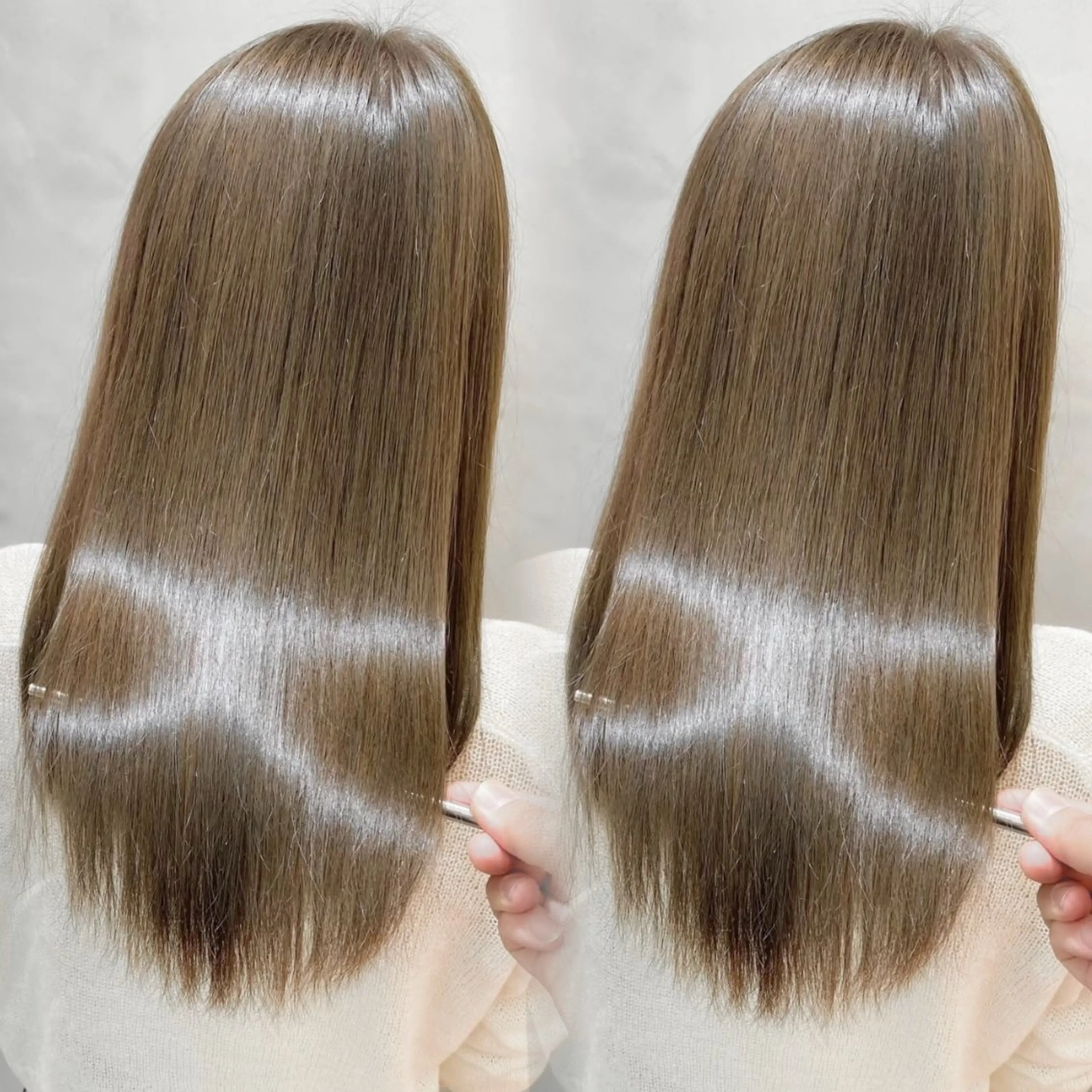 セミロング パーマ ヘアアレンジ 縮毛矯正 トリートメント レイヤー♡透明感/ 艶カラー🦢こころのヘアスタイル