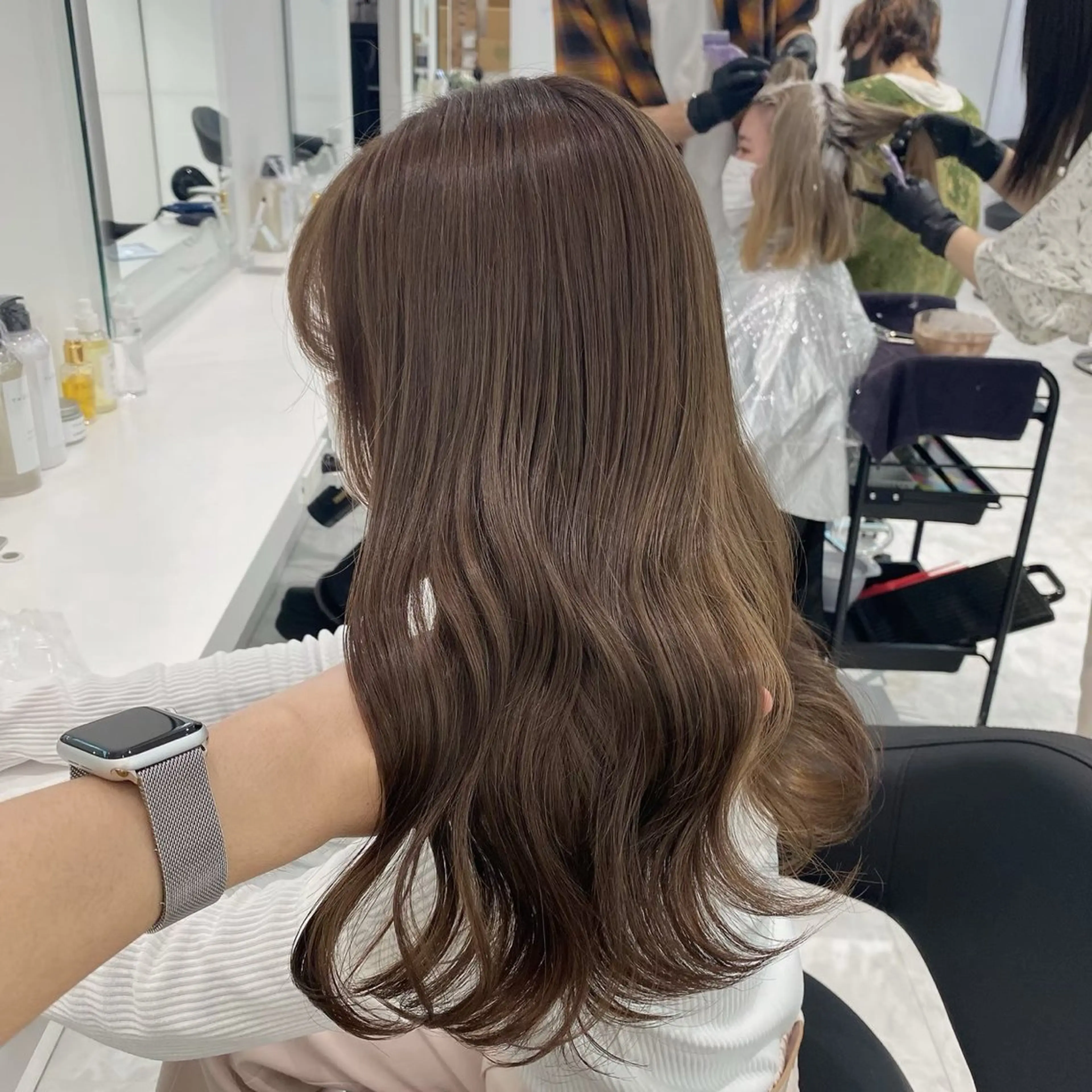 ロング カラー ヘアアレンジ 🫧原宿艶ワンカラー /ダブルカラー🫧のヘアスタイル