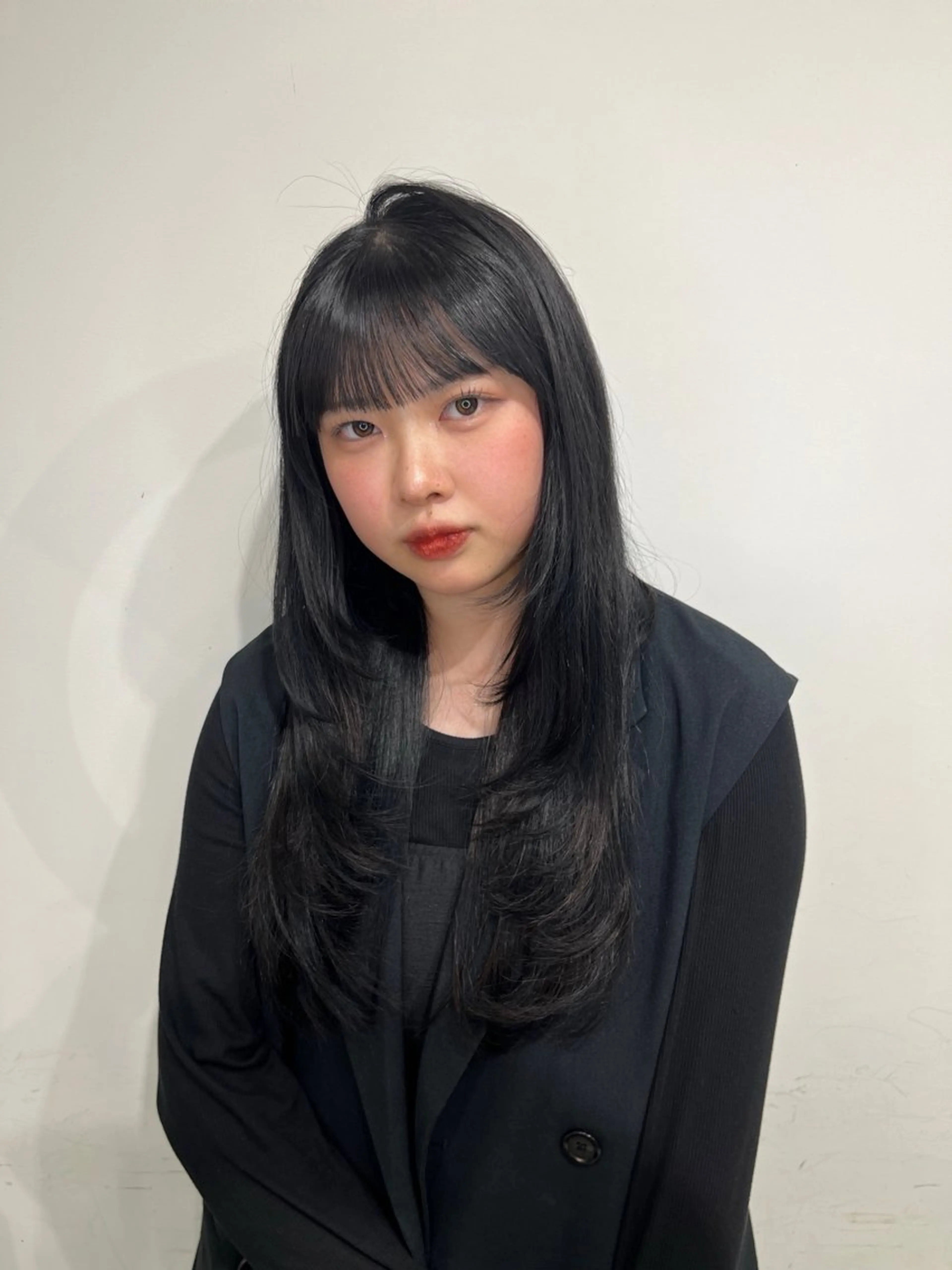 韓国風レイヤーカットSNS撮影モデル募集中!平日19時30分〜、土日18時30分〜の写真