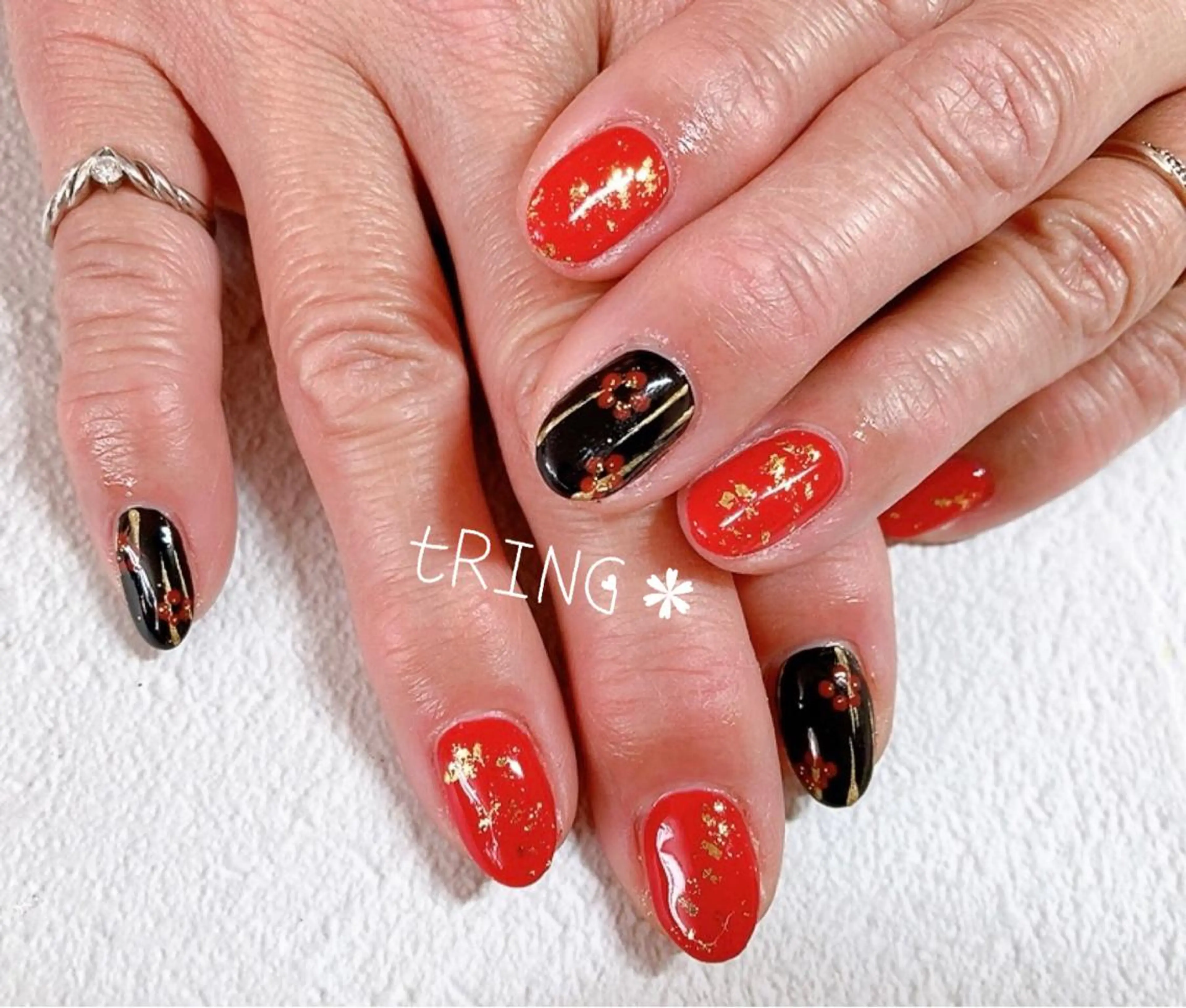 ネイル ハンドネイル tRING＊ しいの木台のネイルデザイン