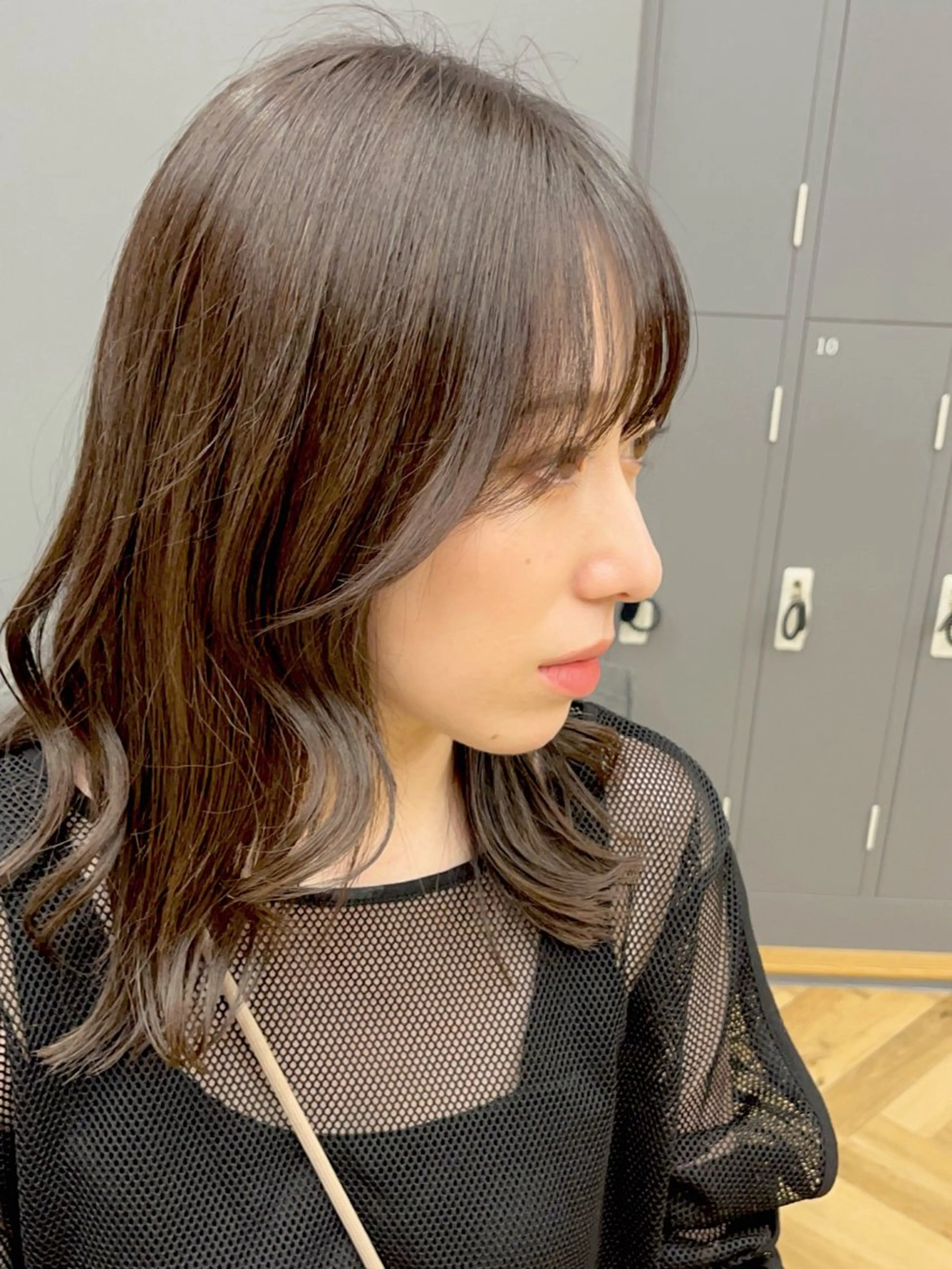 ミディアム 韓国風ヘア レイヤーカット GIEN 末吉 海斗のヘアスタイル