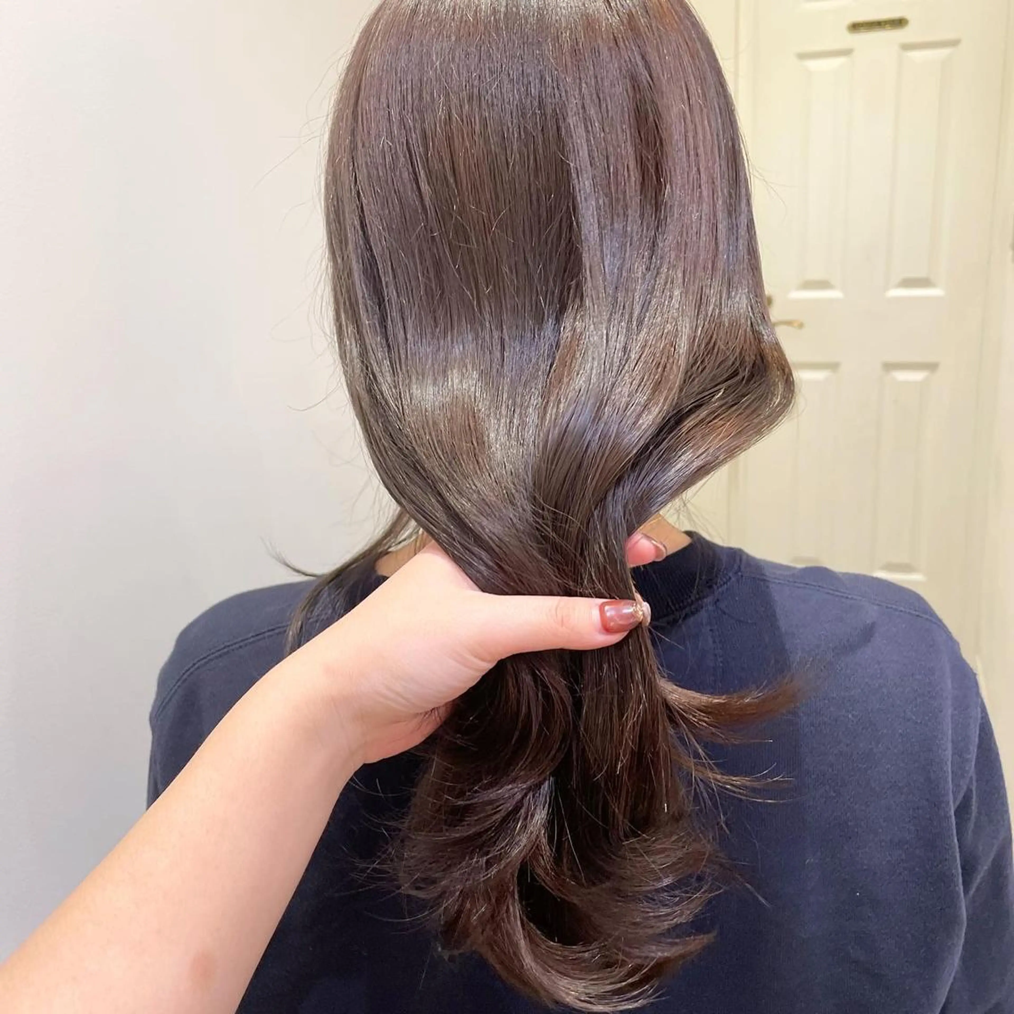 ロング カラー オリーブグレー エクステ/ハイトーン 🐏☁️miminaのヘアスタイル