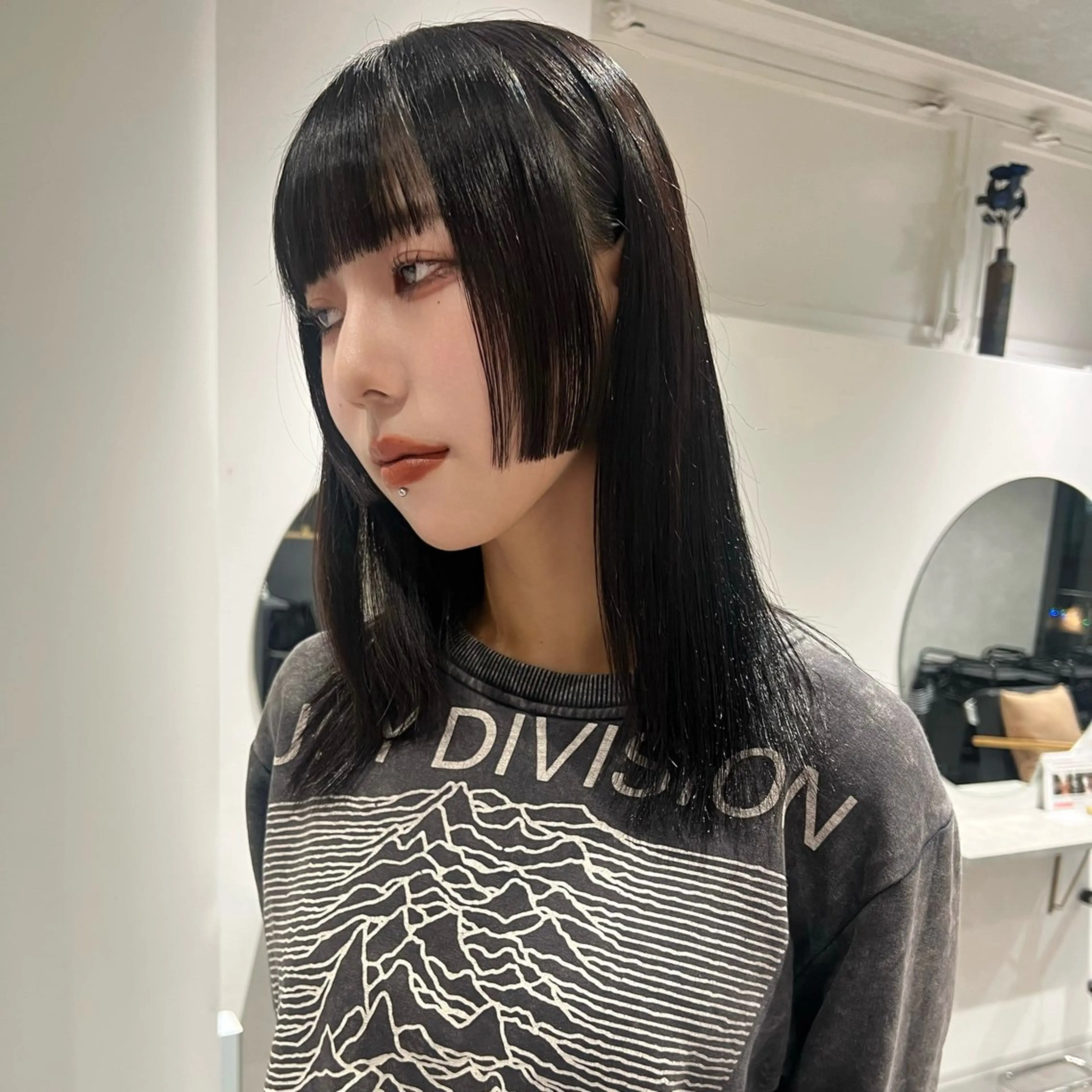 セミロング 姫カット AI TOKYO　S所属・mizuki 【韓国レイヤー】のヘアスタイル