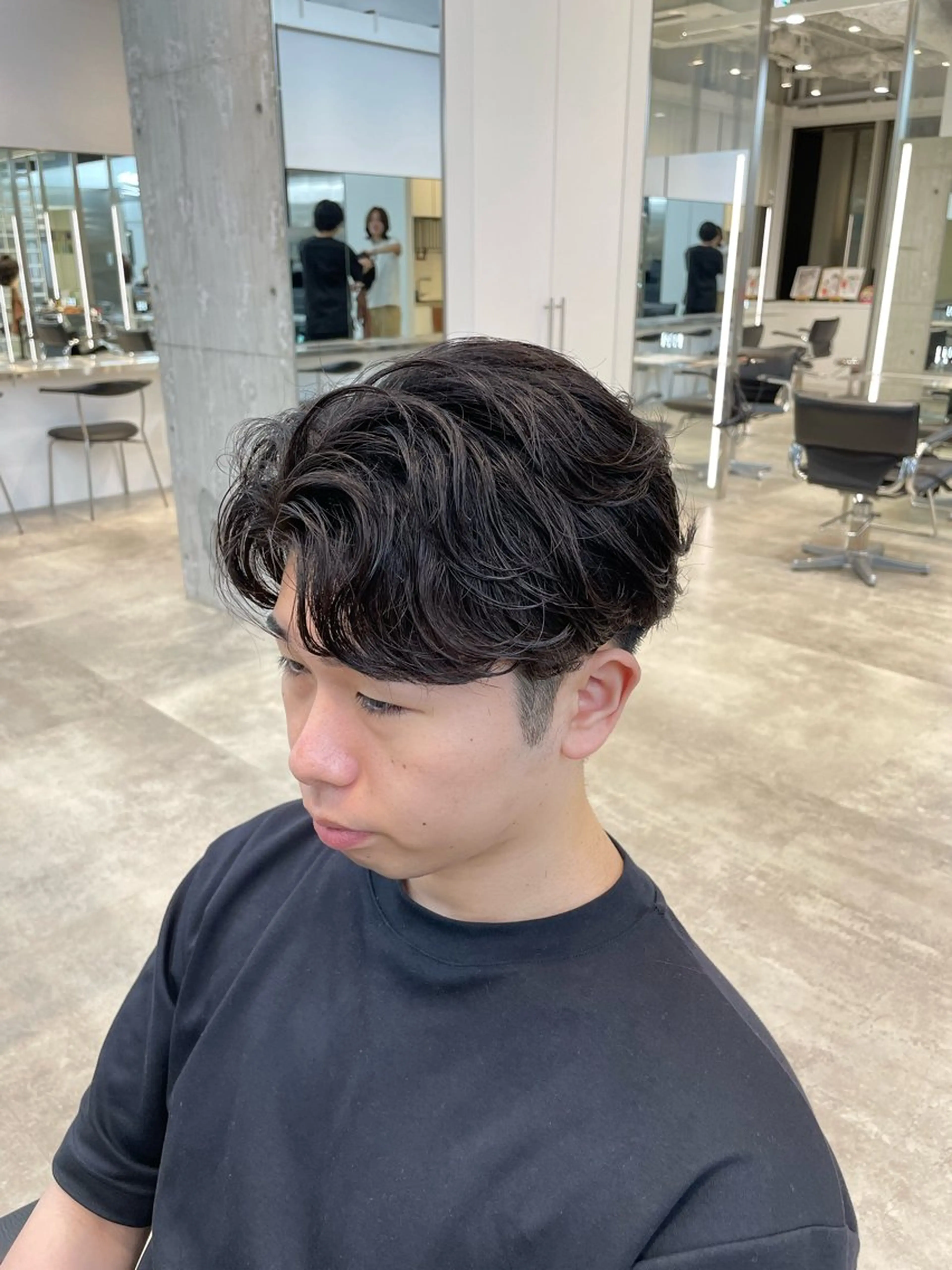 ショート メンズ フェザーパーマ メンズパーマ メンズ特化型美容師 sakuraのヘアスタイル