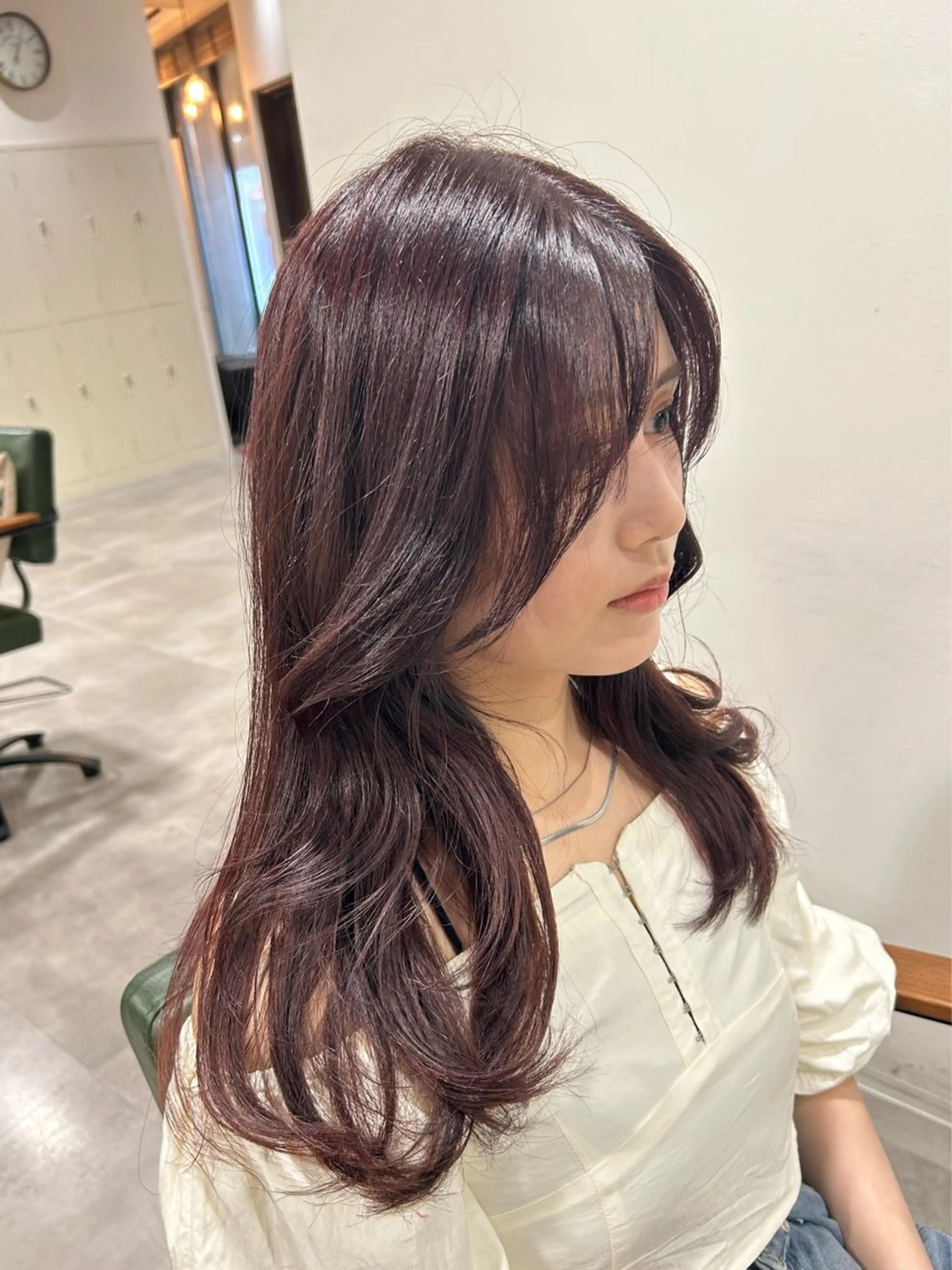 カラー kanae🫧 ｜透明感カラー｜平尾のヘアスタイル